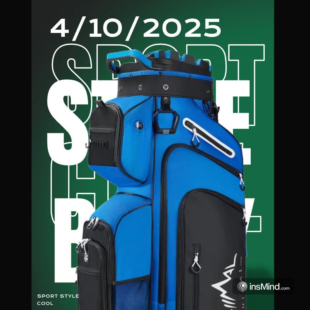Full-length divider golf bag with 15 compartments and waterproof fabric for organized club storage