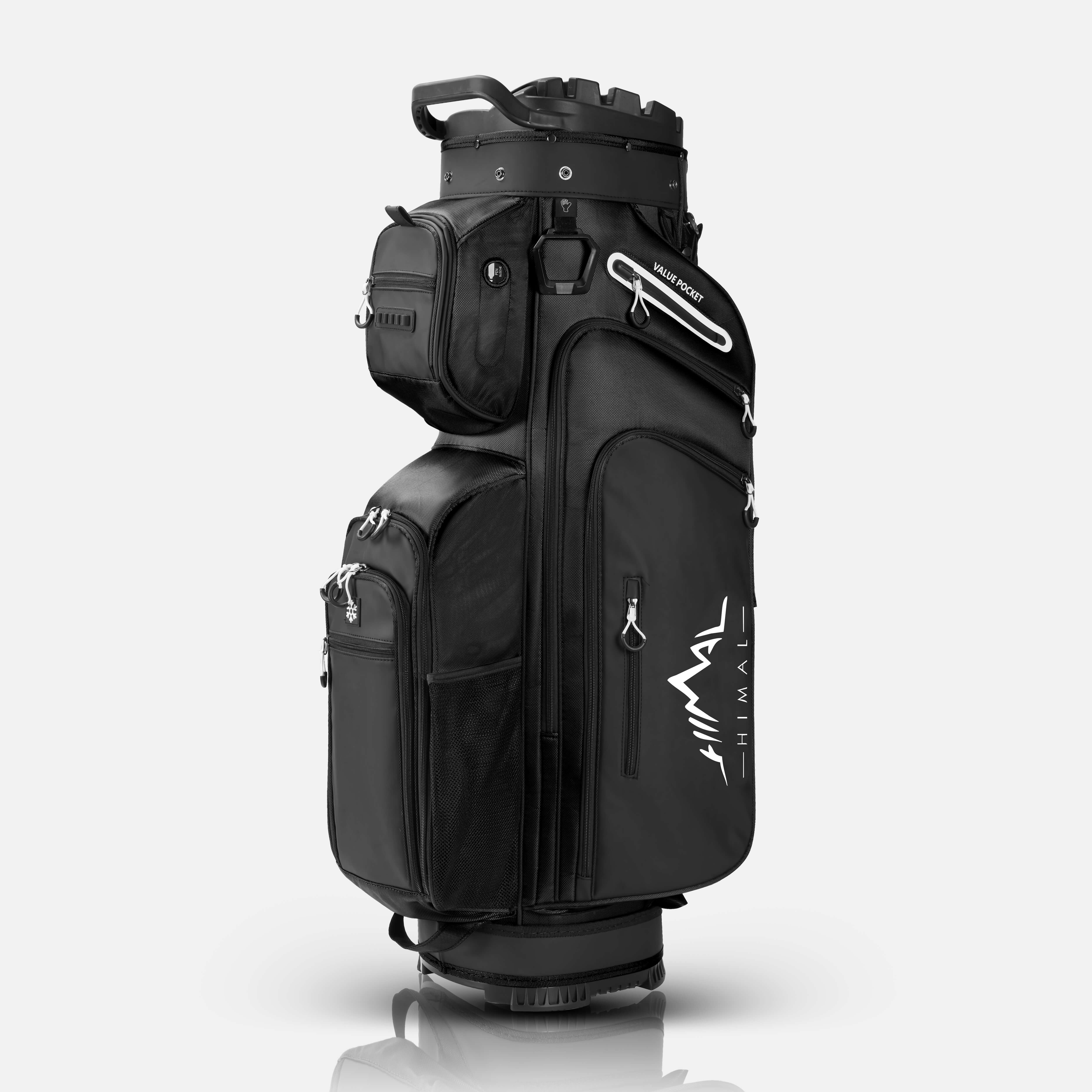 15-Way Full-Length Divider Golf Cart Bag-Black