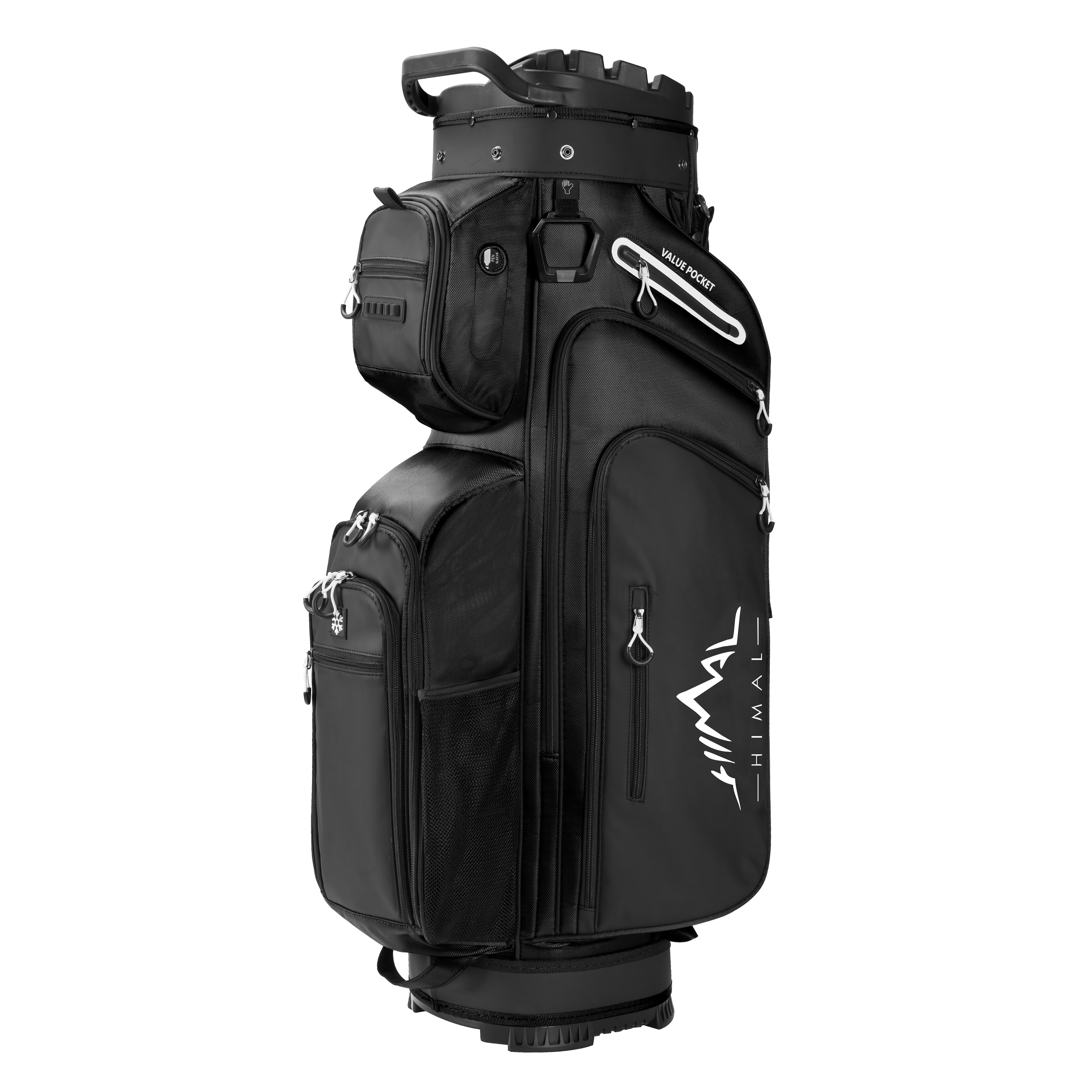 uniHimal T-LOCK 14-Way Full-Length Divider Golf Cart Bag-Black