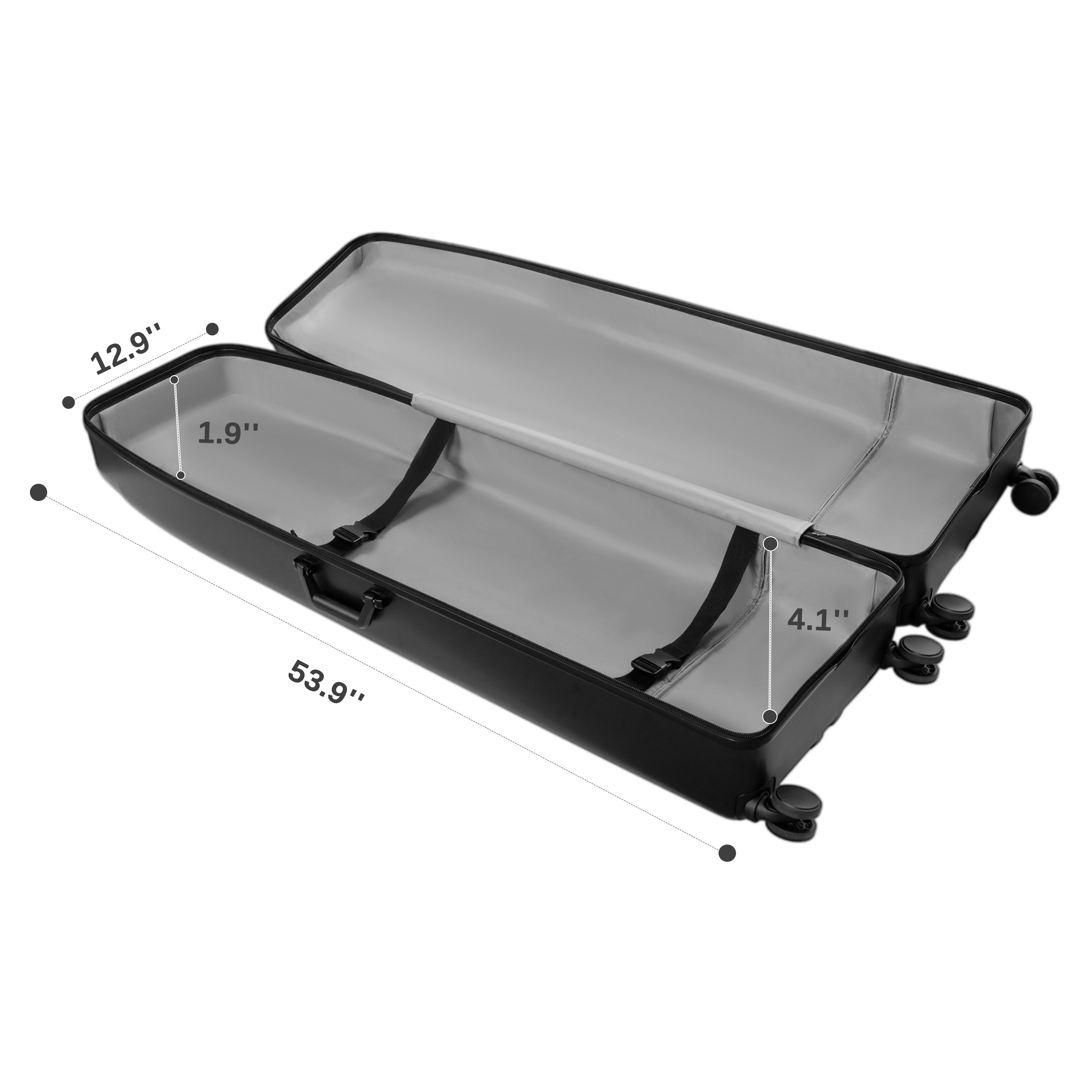 Hard Case Golf Travel Bag-Classic Black