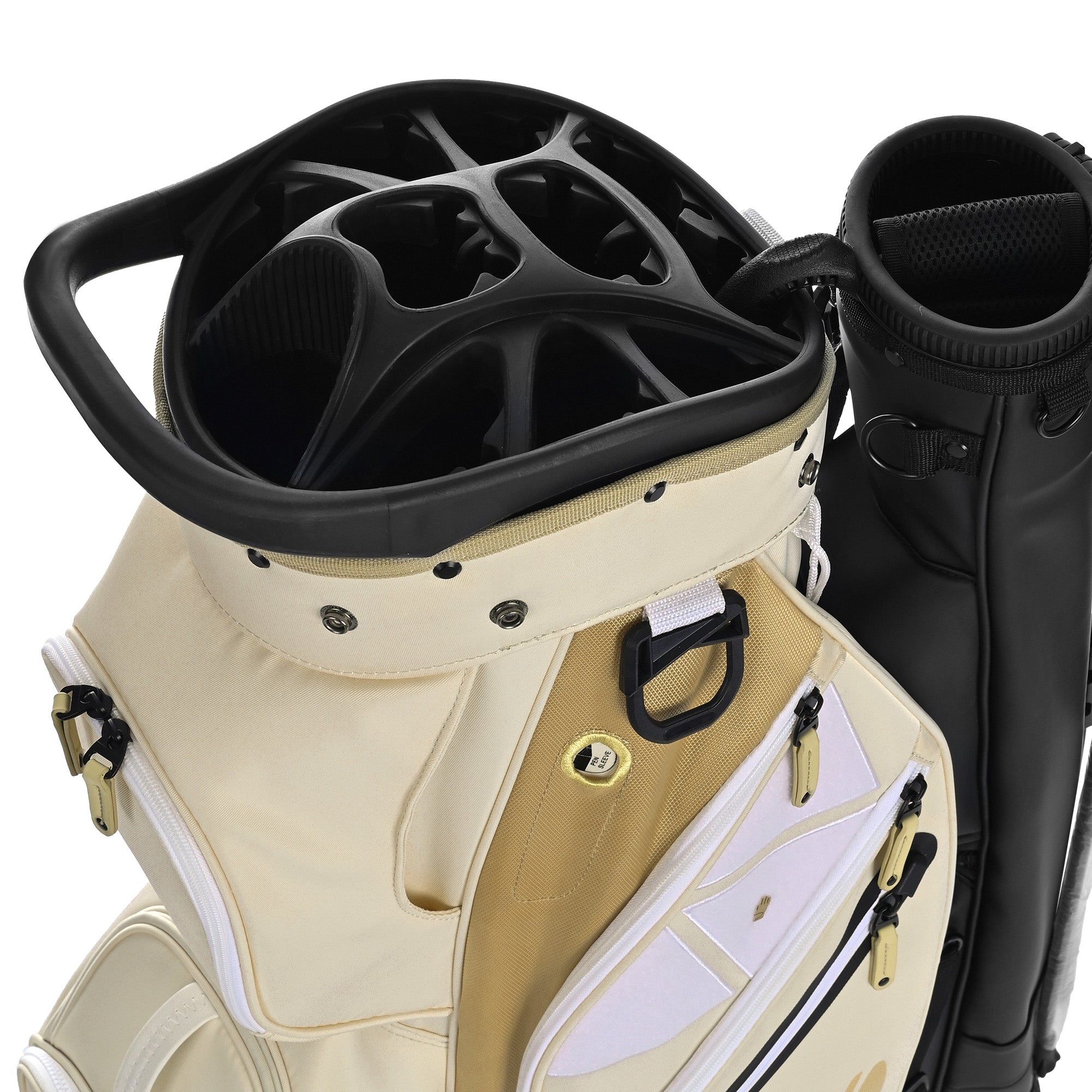 Quiet and Anti-collision 15 Way Golf Cart Bag-Beige