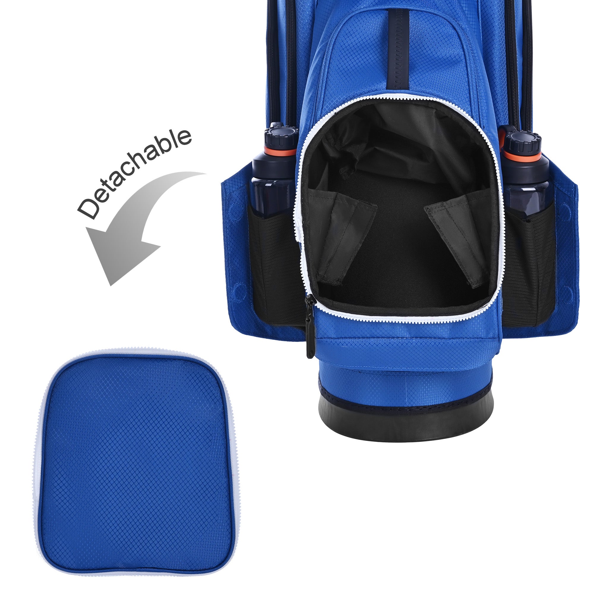 Quiet and Anti-collision 15 Way Golf Cart Bag-Blue