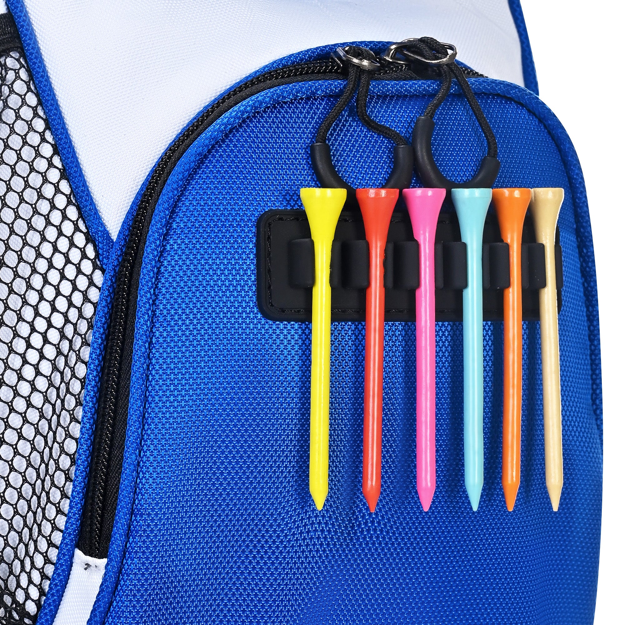 Silent 001 Quiet & Anti-Collision 14 Way Organizer Dividers Golf Cart Bag-Blue White