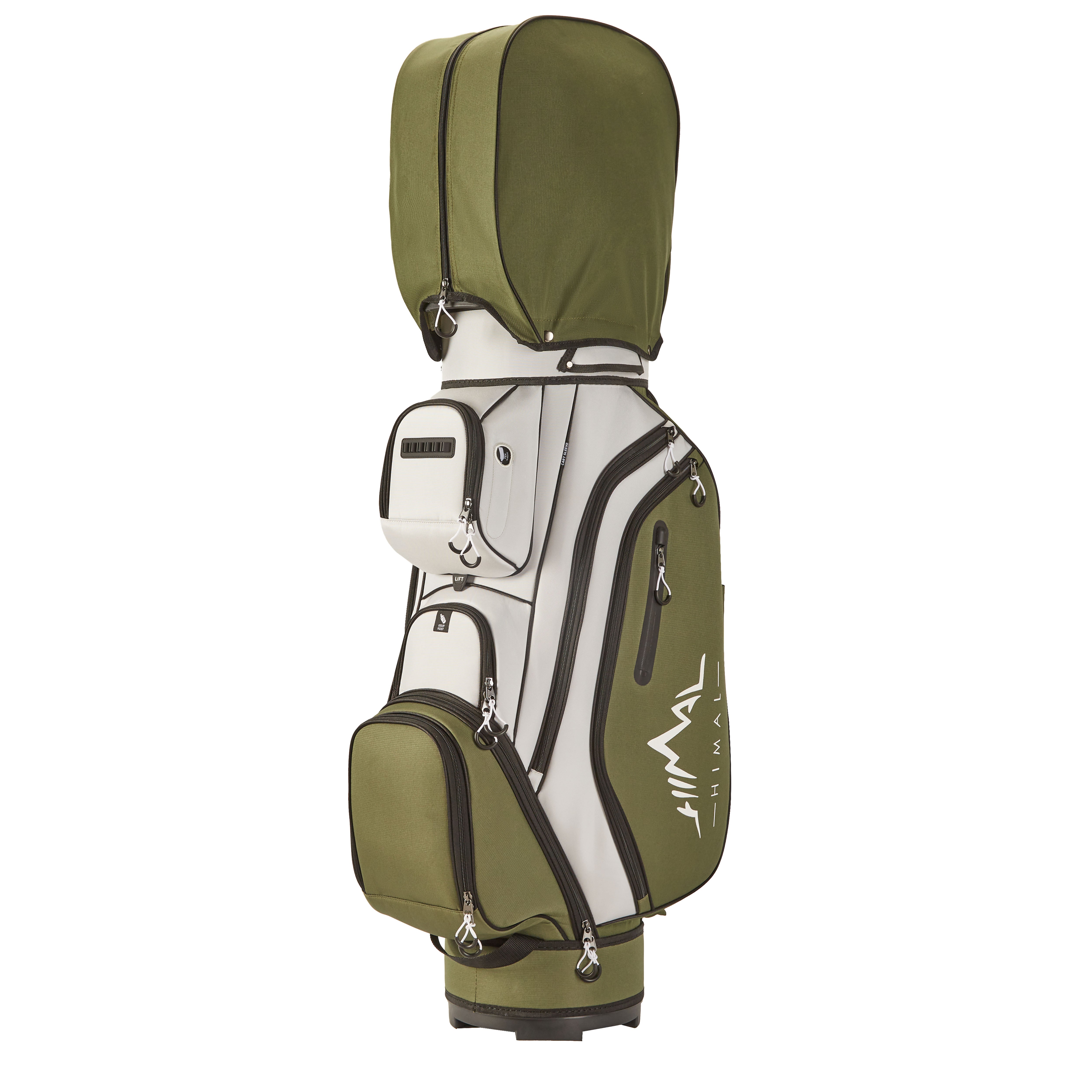 uniHimal S&T-LOCK 14-Way Golf Cart Bag Pro-Gray Green
