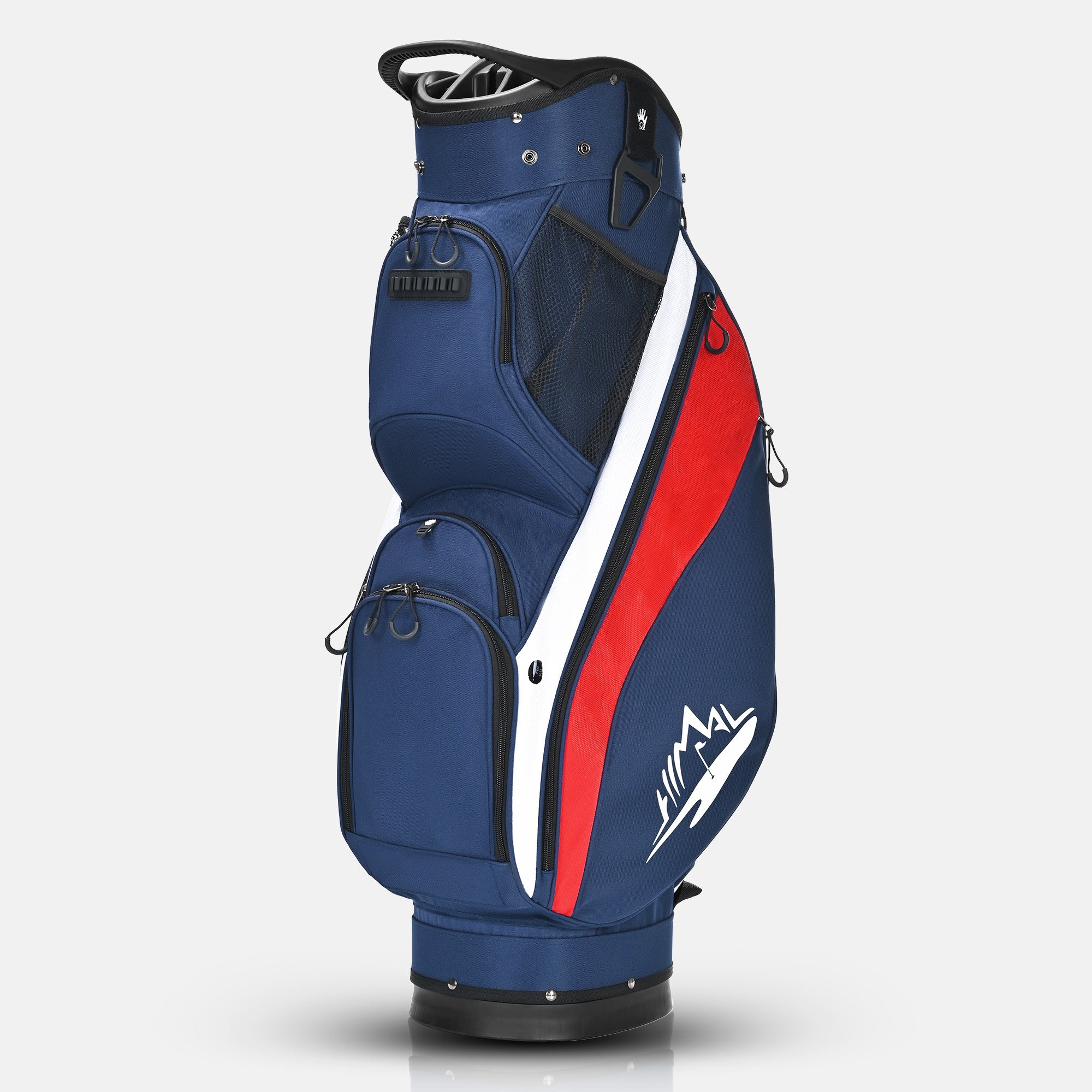 Silent 001 Quiet & Anti-Collision 14 Way Organizer Dividers Golf Cart Bag-Blue Red