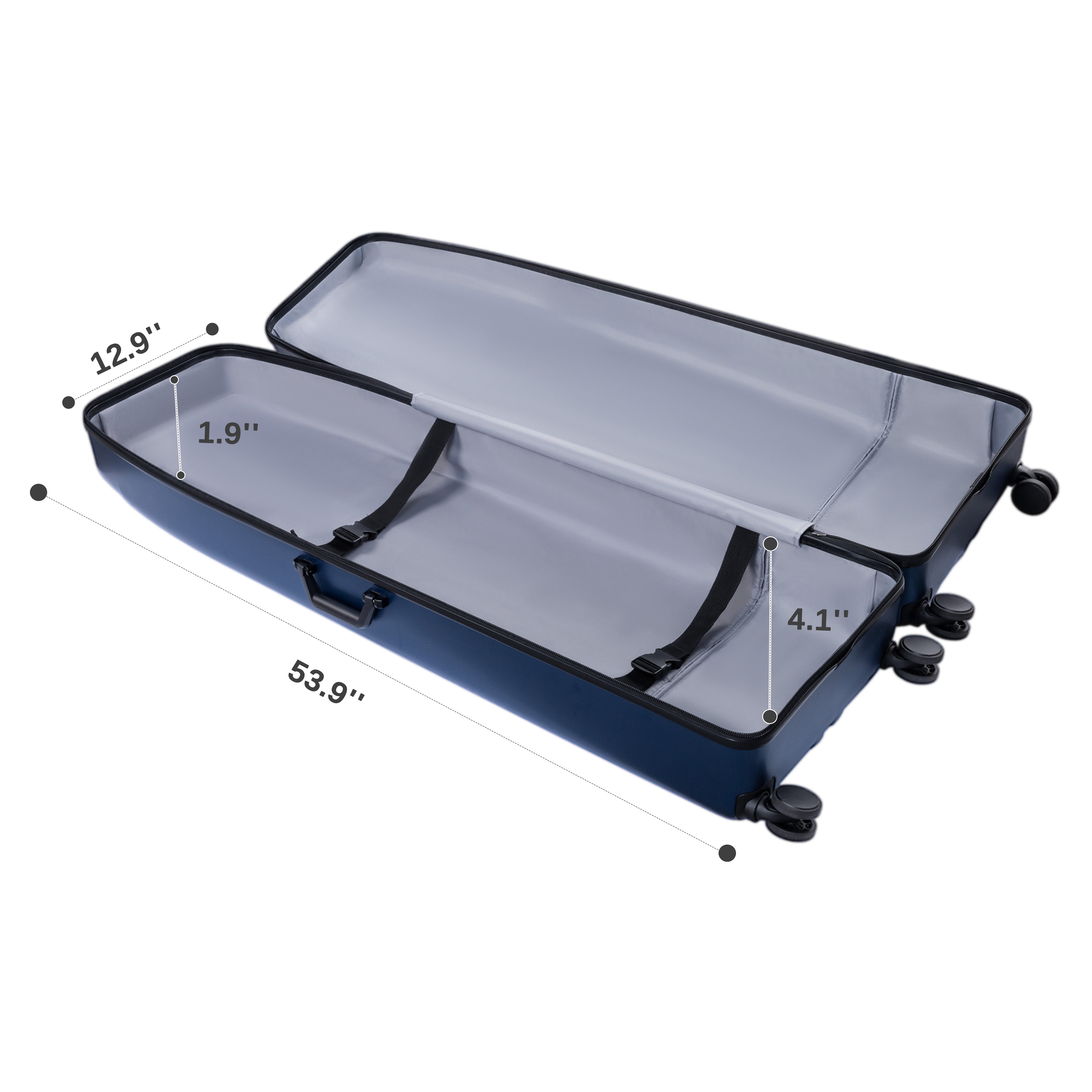 Hard Case Golf Travel Bag-Elegant Blue