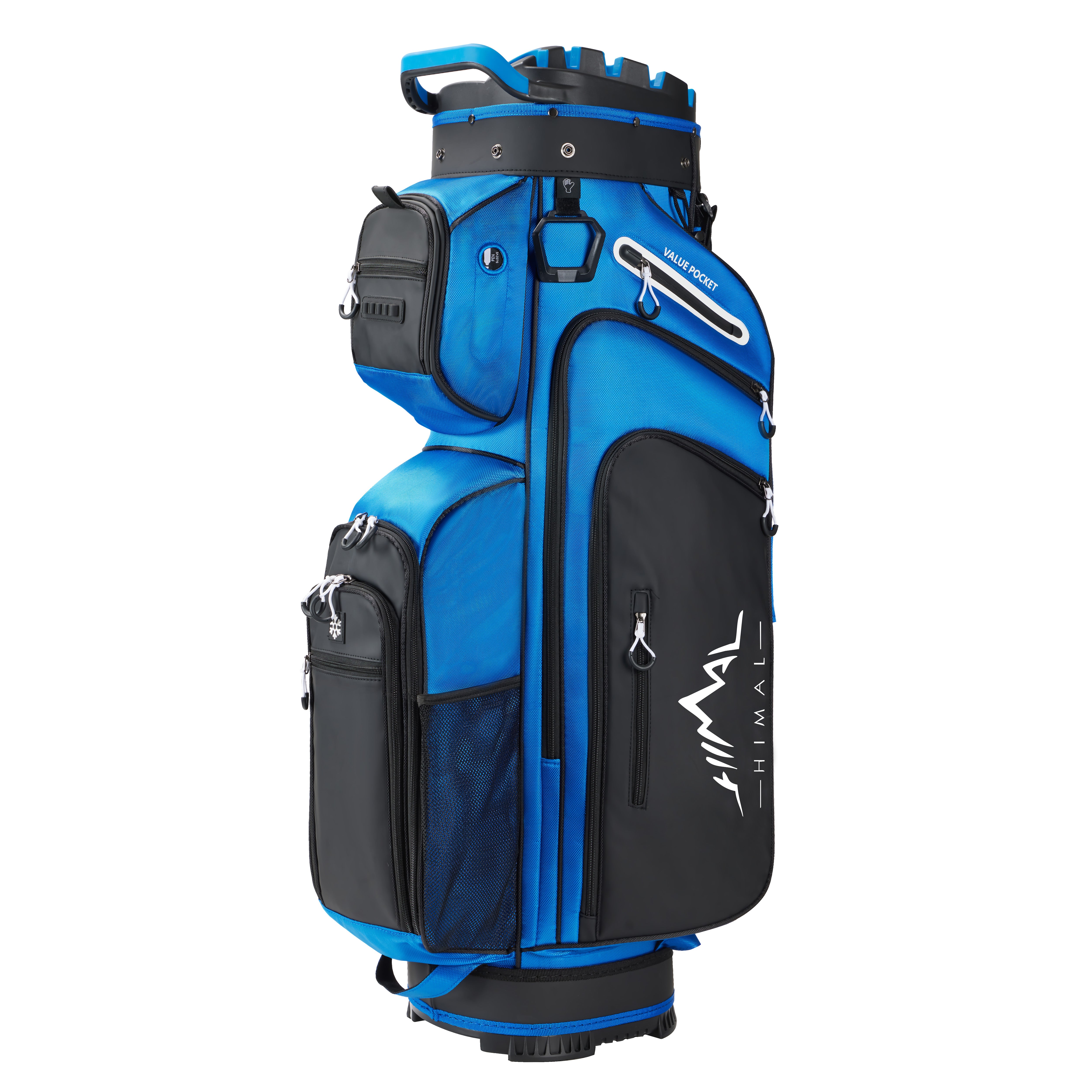 uniHimal T-LOCK 14-Way Full-Length Divider Golf Cart Bag-Blue