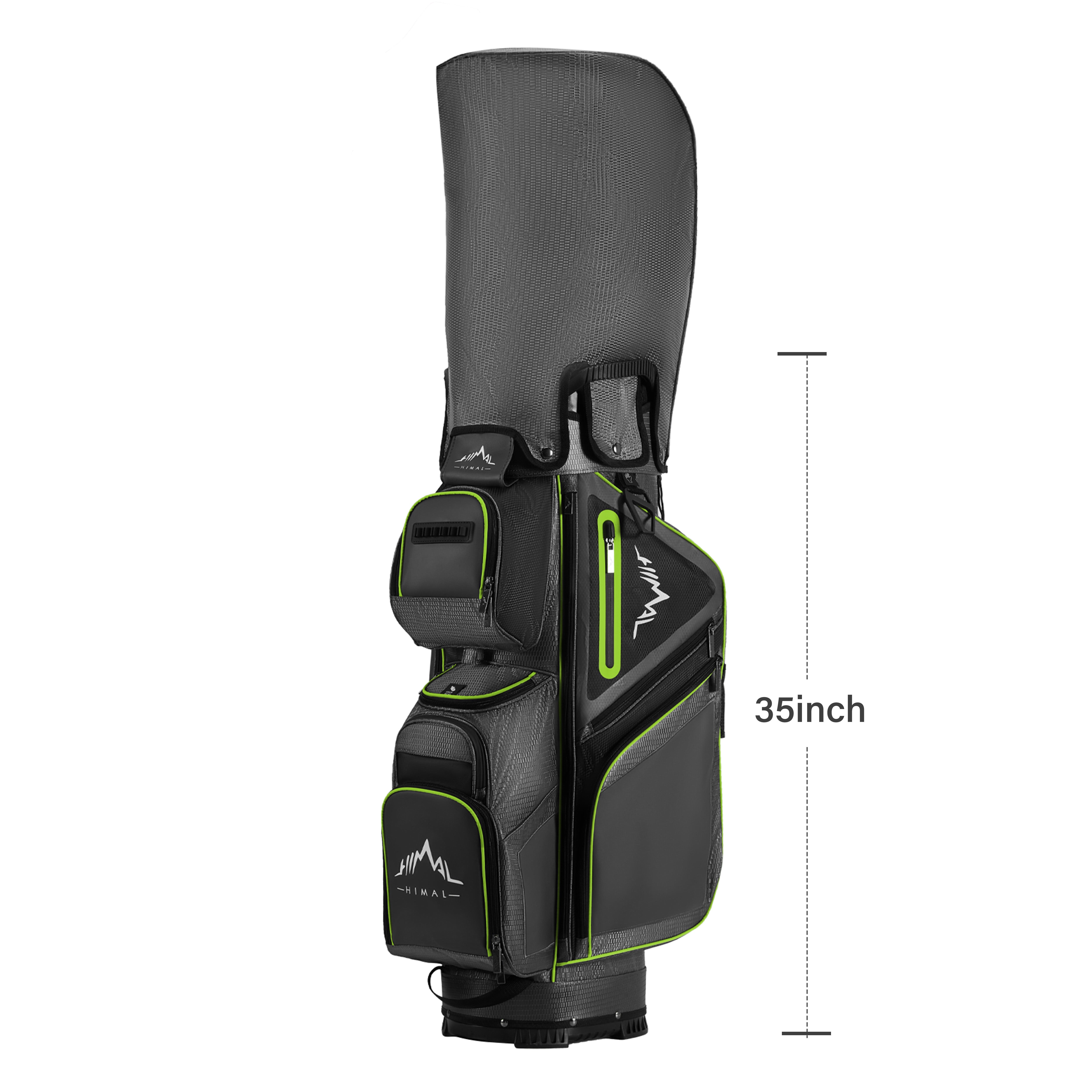 Golf Cart Bag 15-Way Organizer Divider-Lead Gray