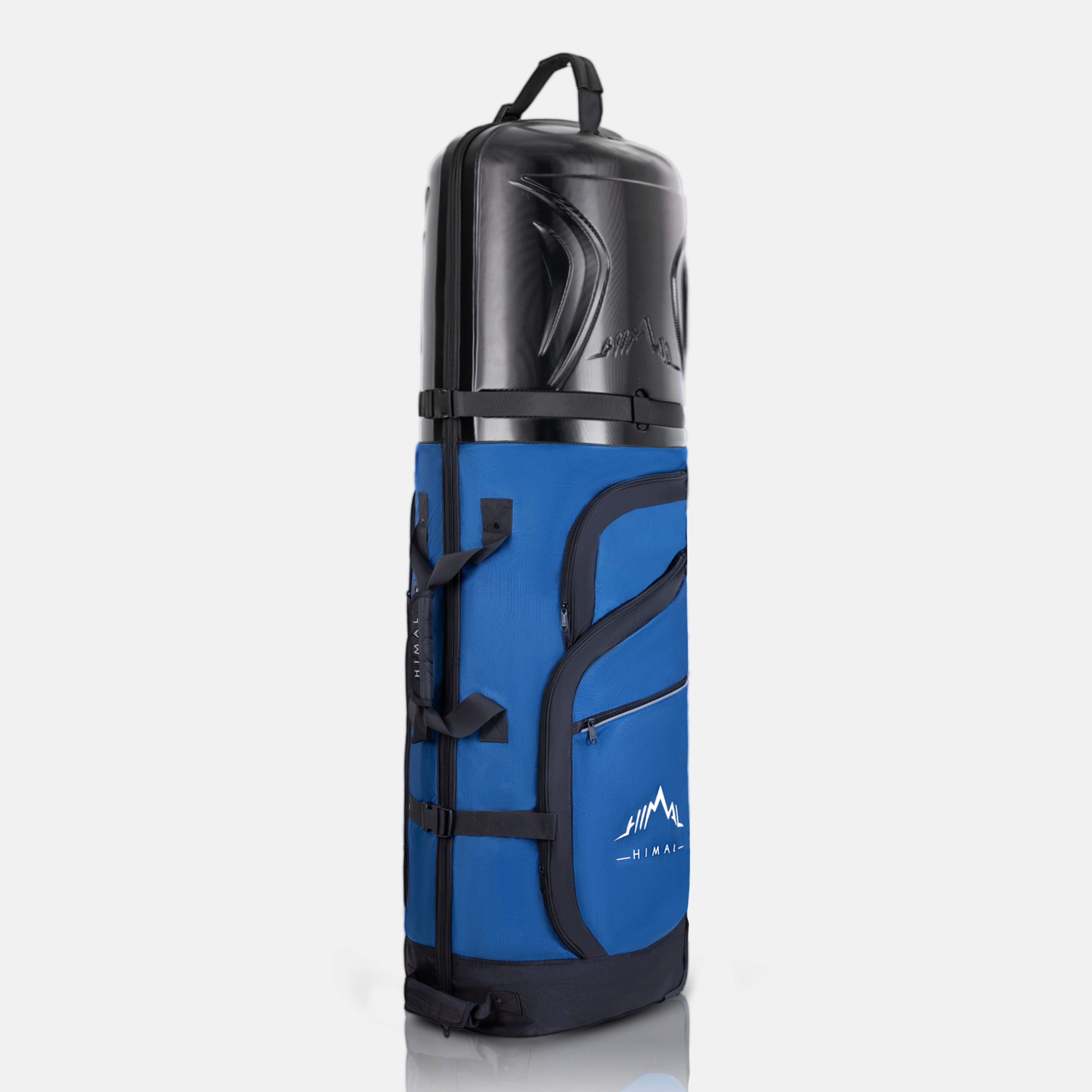 Heavy Duty Oxford Fabric Golf Travel Bag with Hard Case Top-Elegant Blue