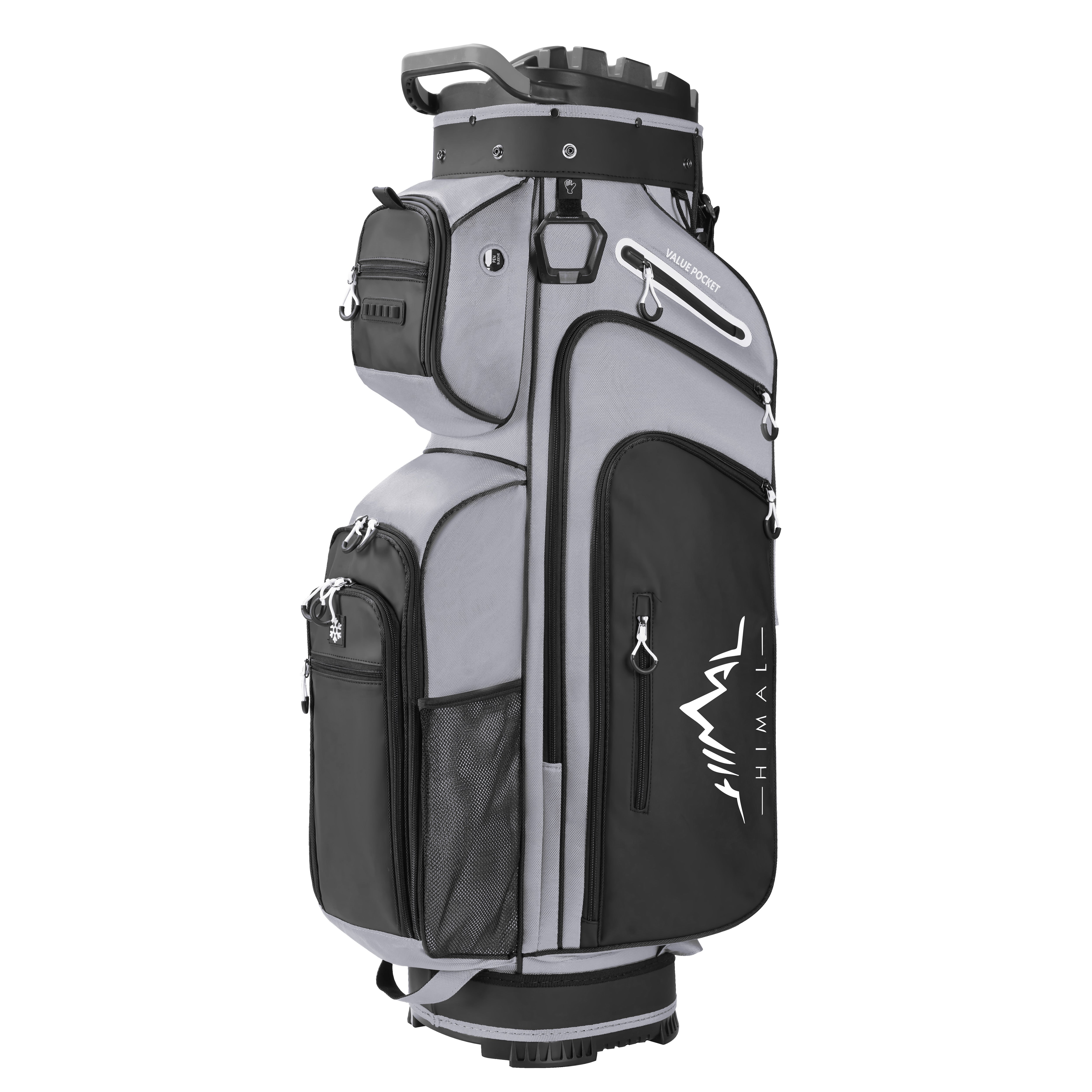 uniHimal T-LOCK 14-Way Full-Length Divider Golf Cart Bag-Grey