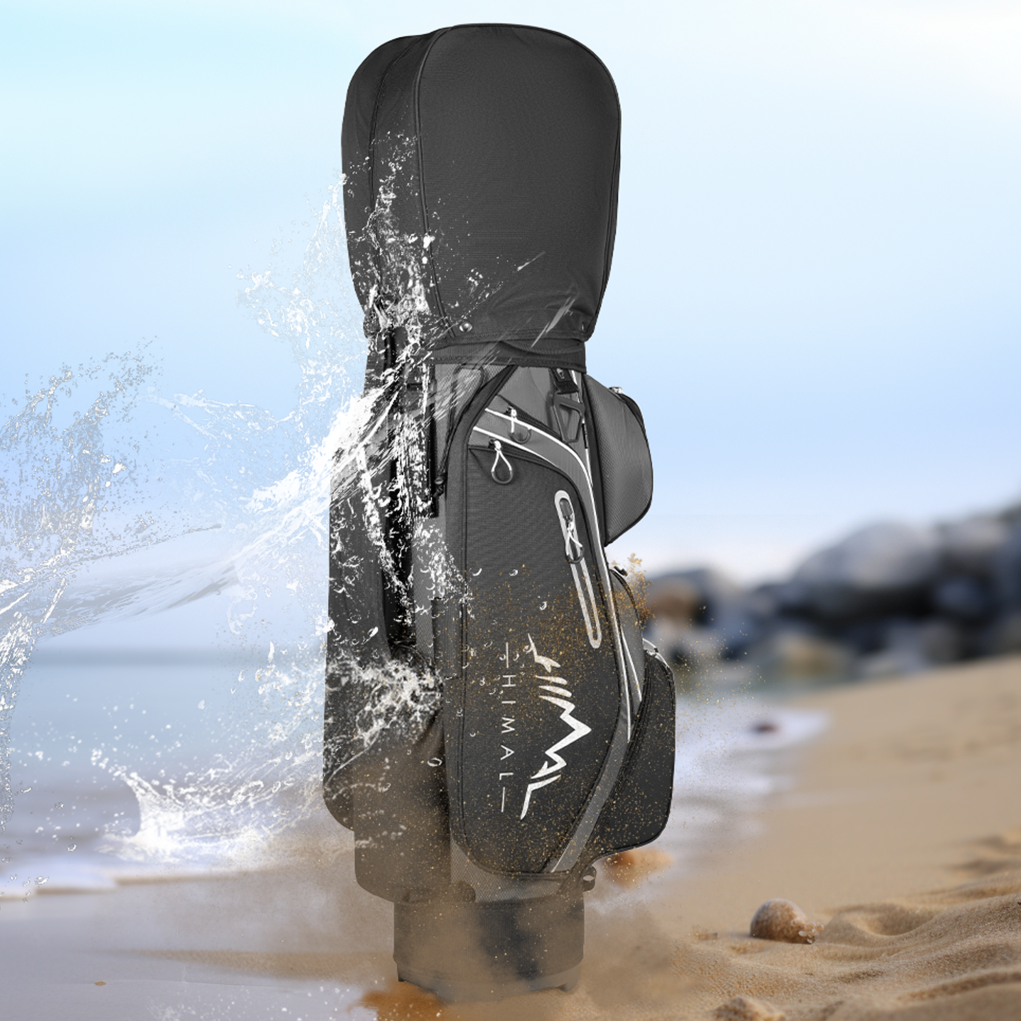 uniHimal S&T-LOCK 14 Way Golf Cart Bag Pro Grey