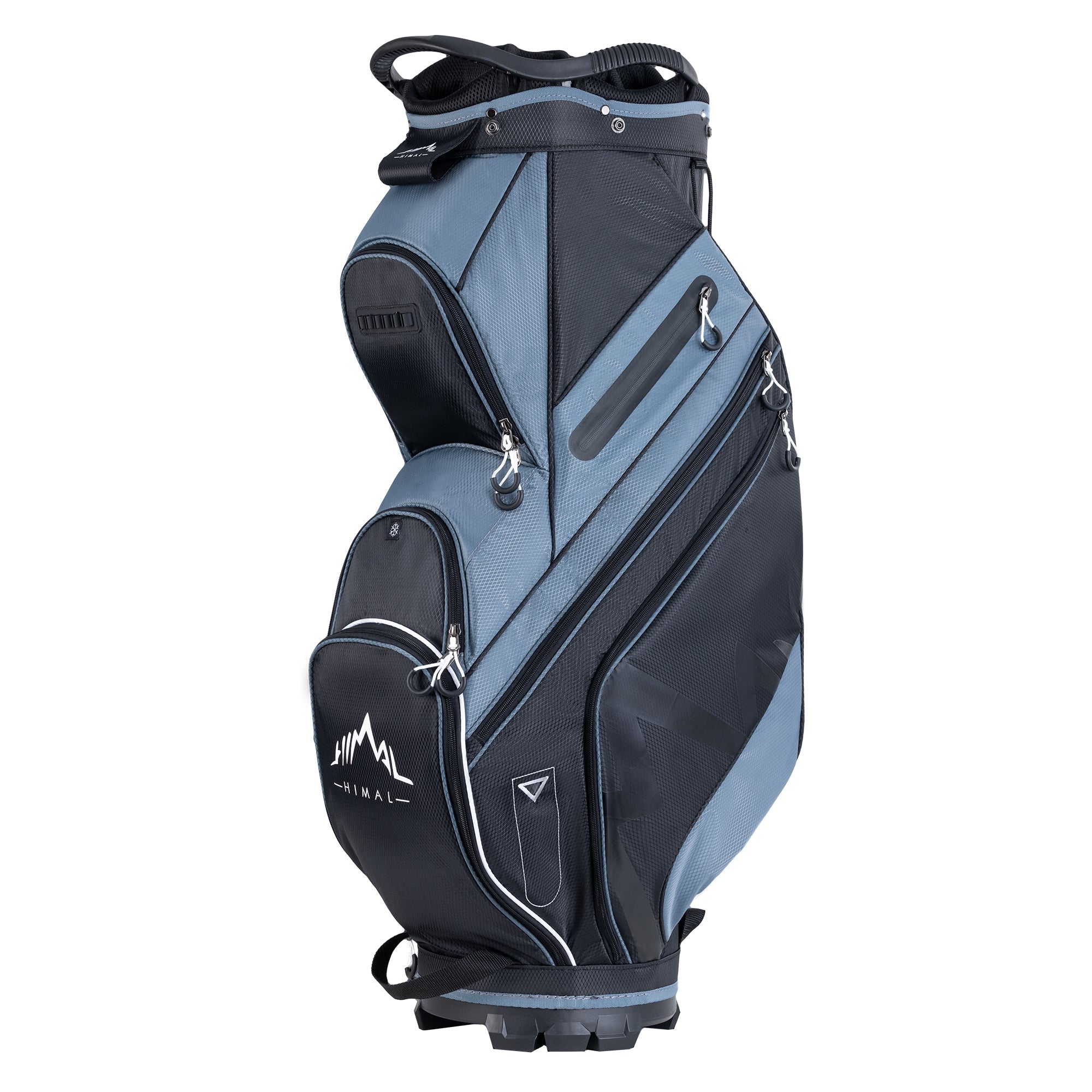 14-Way Golf Cart Bag with Organizer Divider-Black Foggy Blue