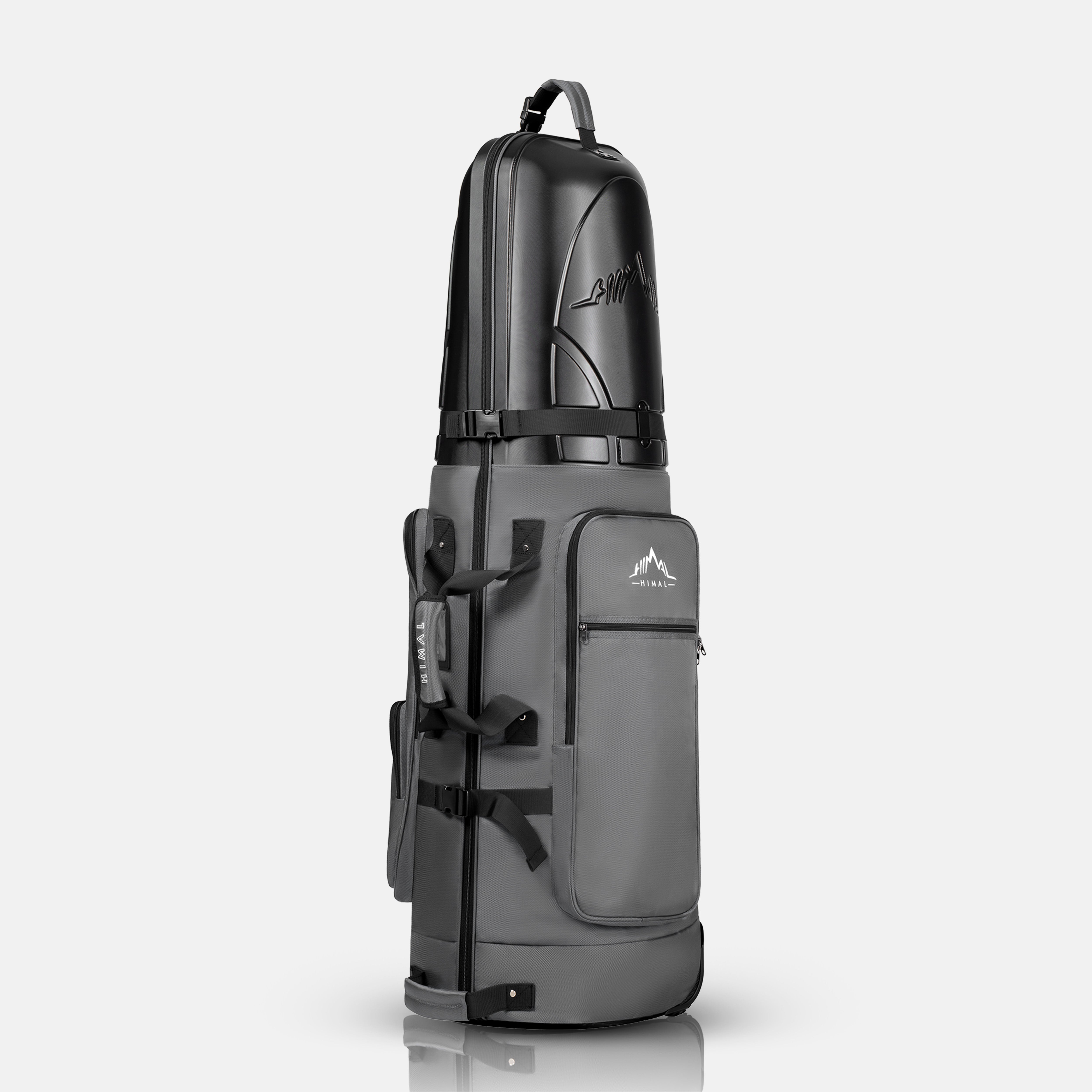 Golf Travel Bag with Hard Case Top-Grey