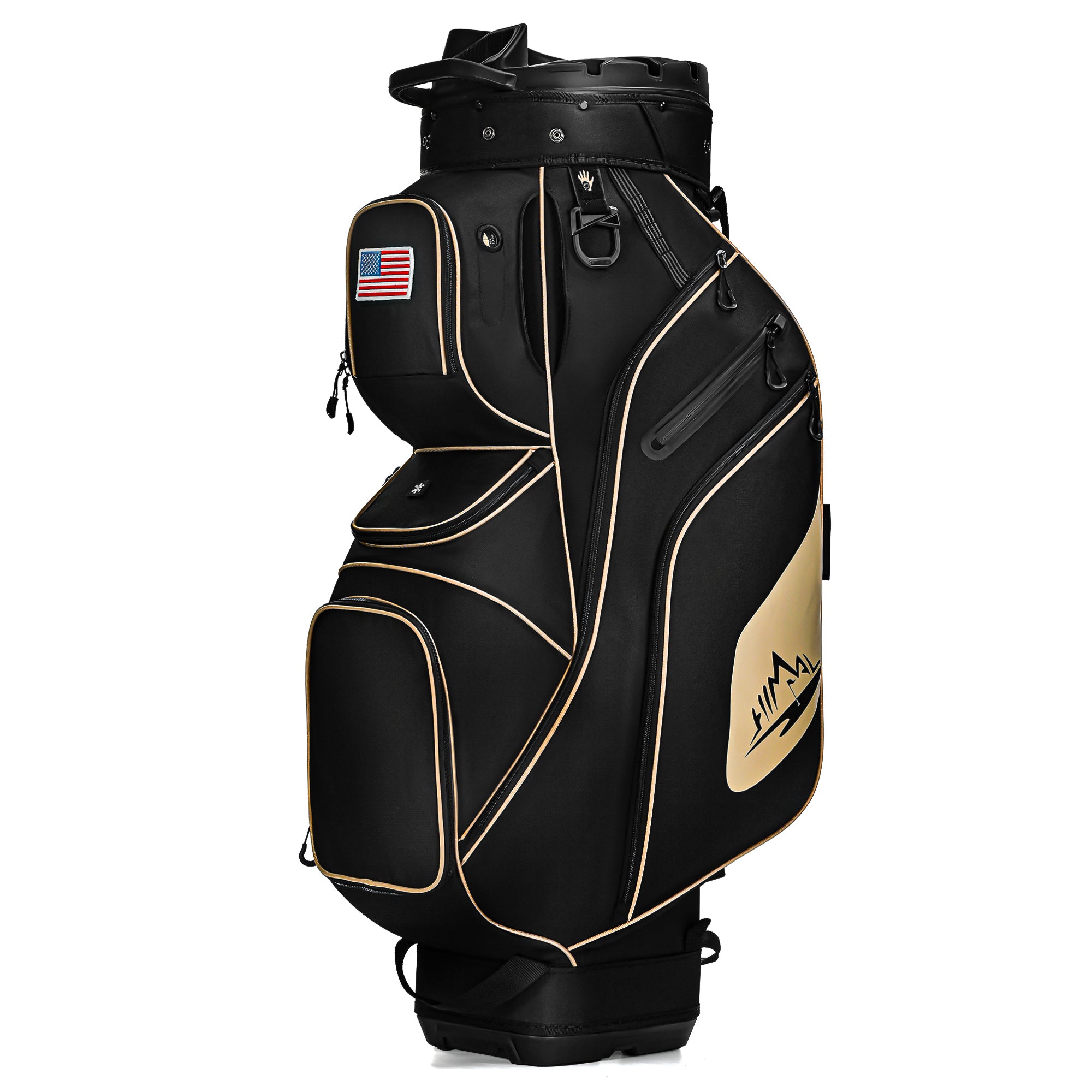 uniHimal Silence 003 Quiet Soundless 14-Way Golf Cart Bag Fits Oversized Grips / Black