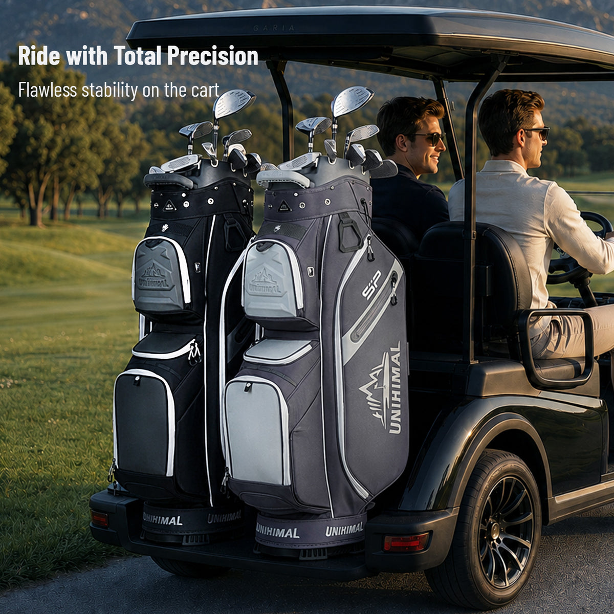 uniHimal StablePoint Golf Cart Bag with 14-Way Full-Length Divider Top