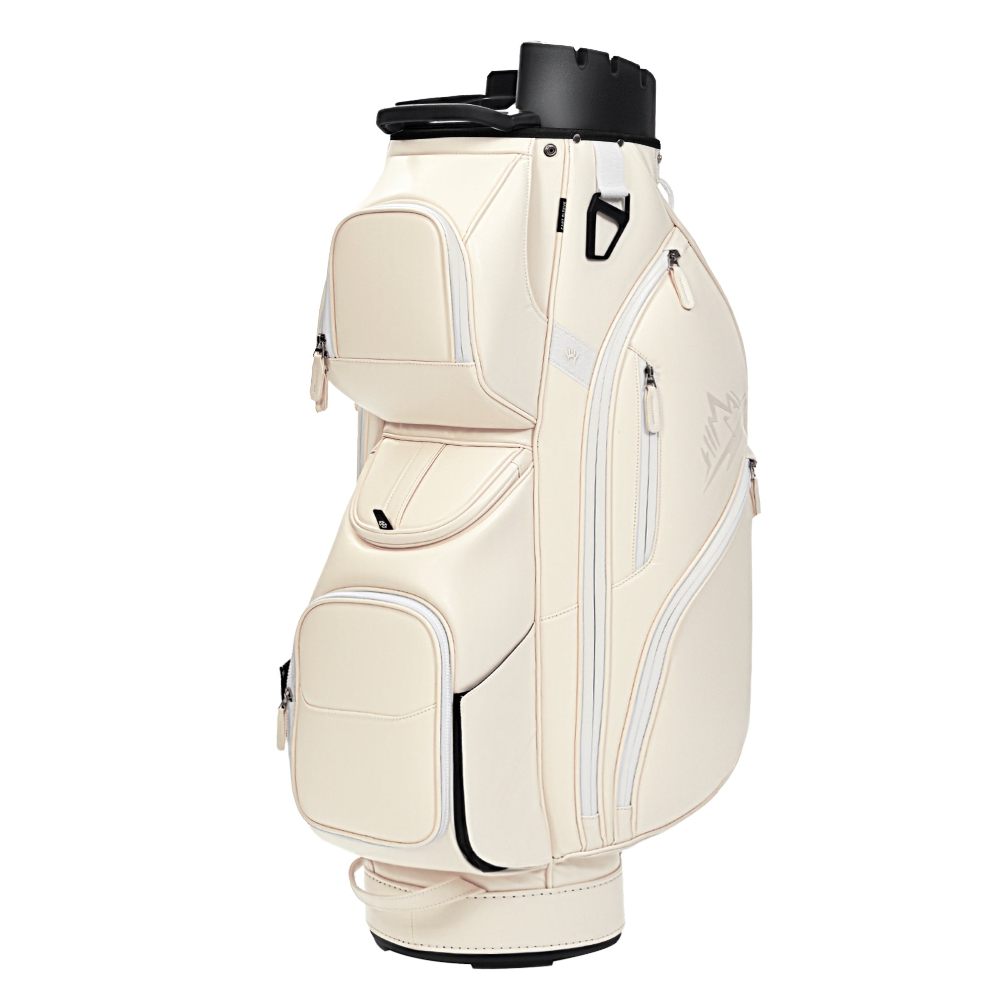 uniHimal S&T-LOCK 004 Luxury 14 Way Full Length Dividers Golf Quiet Synthetic Leather Cart Bag-Beige