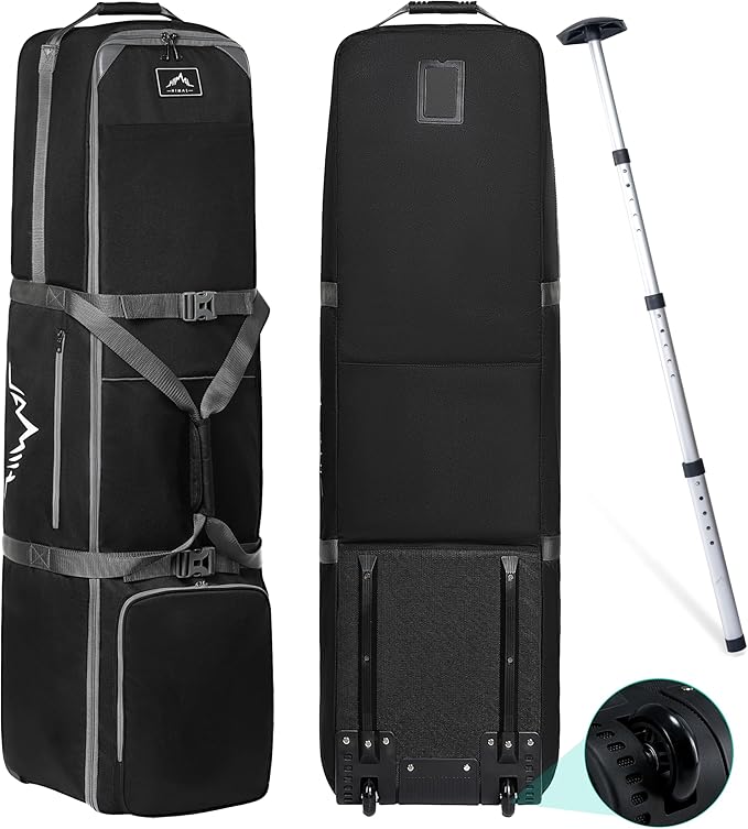 Golf Travel Bag with Adjustable Support Rod