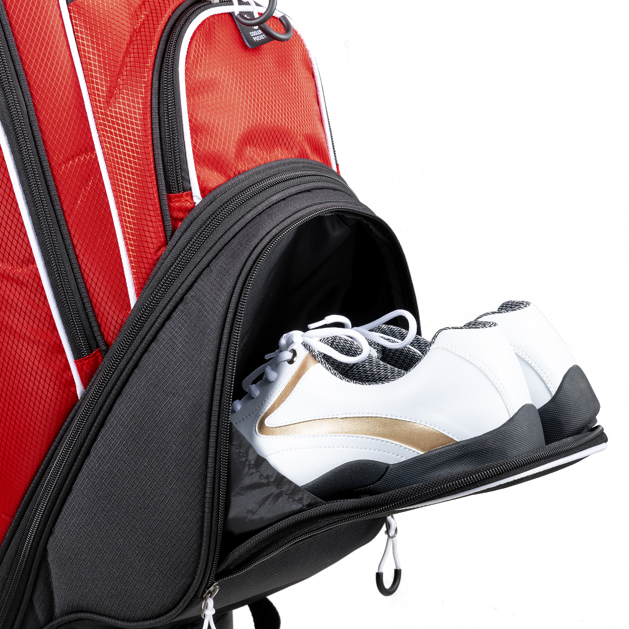 uniHimal S&T-LOCK 14 Way Golf Cart Bag Pro Red