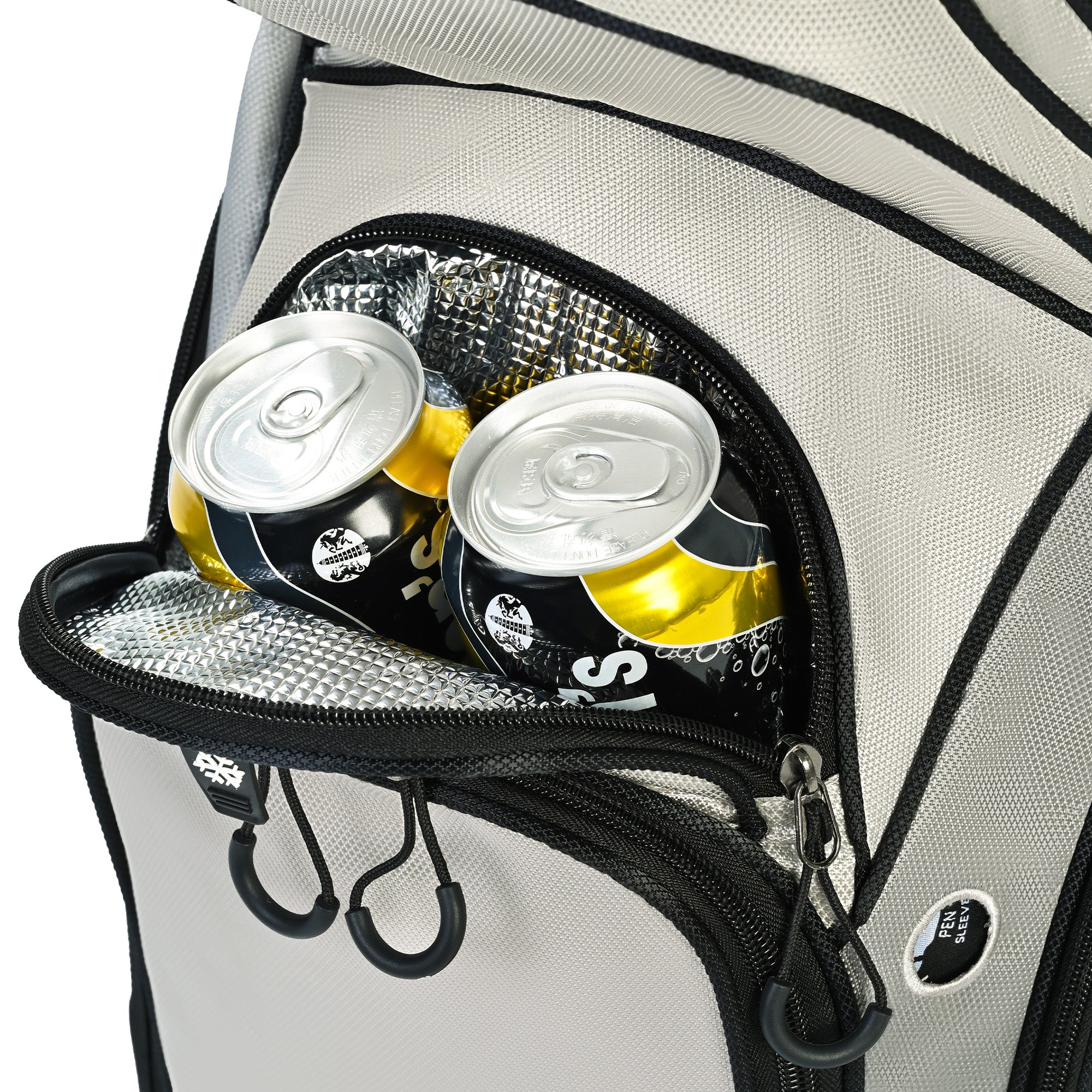 Quiet and Anti-collision 14 Way Golf Cart Bag-Gray