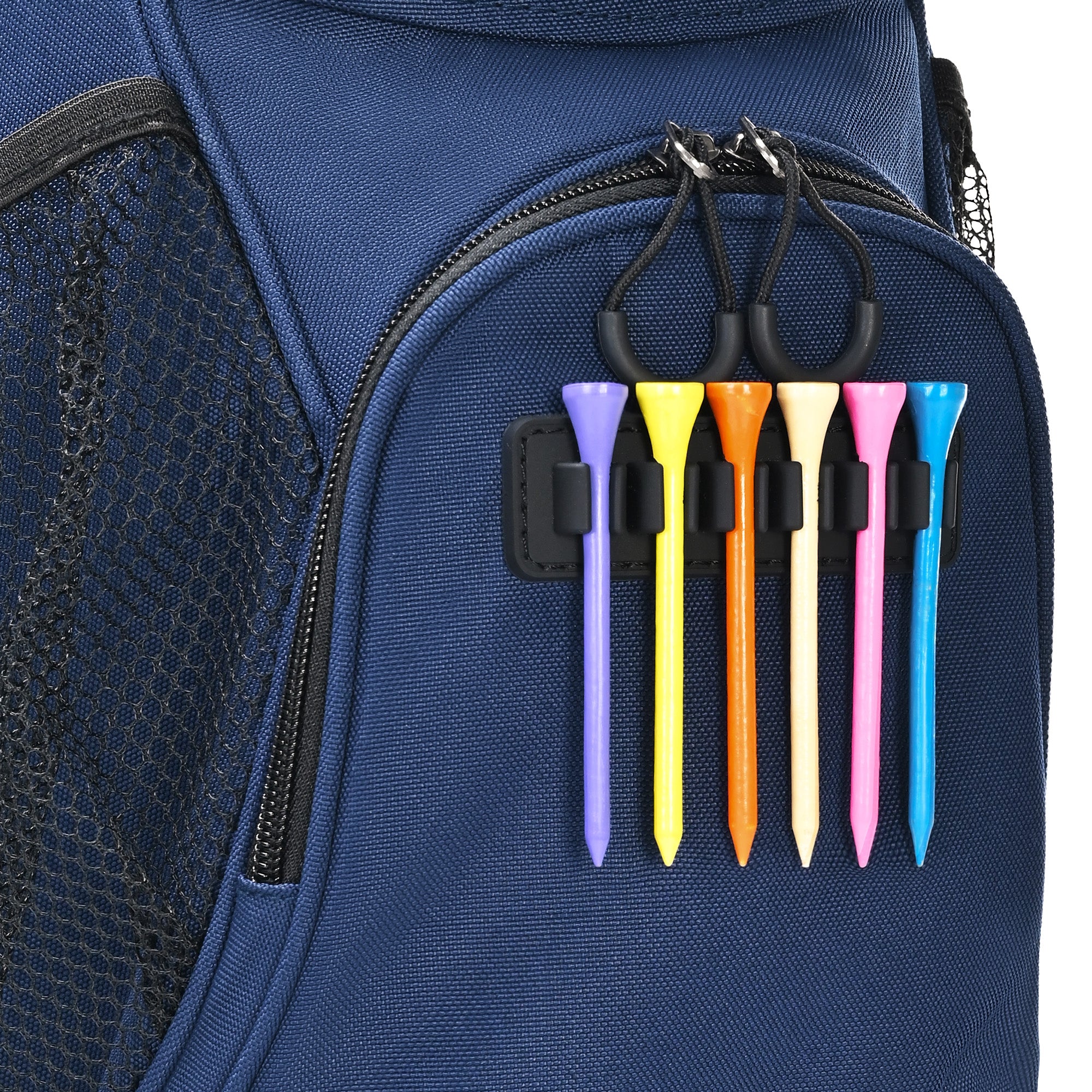 Quiet and Anti-collision 14 Way Golf Cart Bag-Blue Red