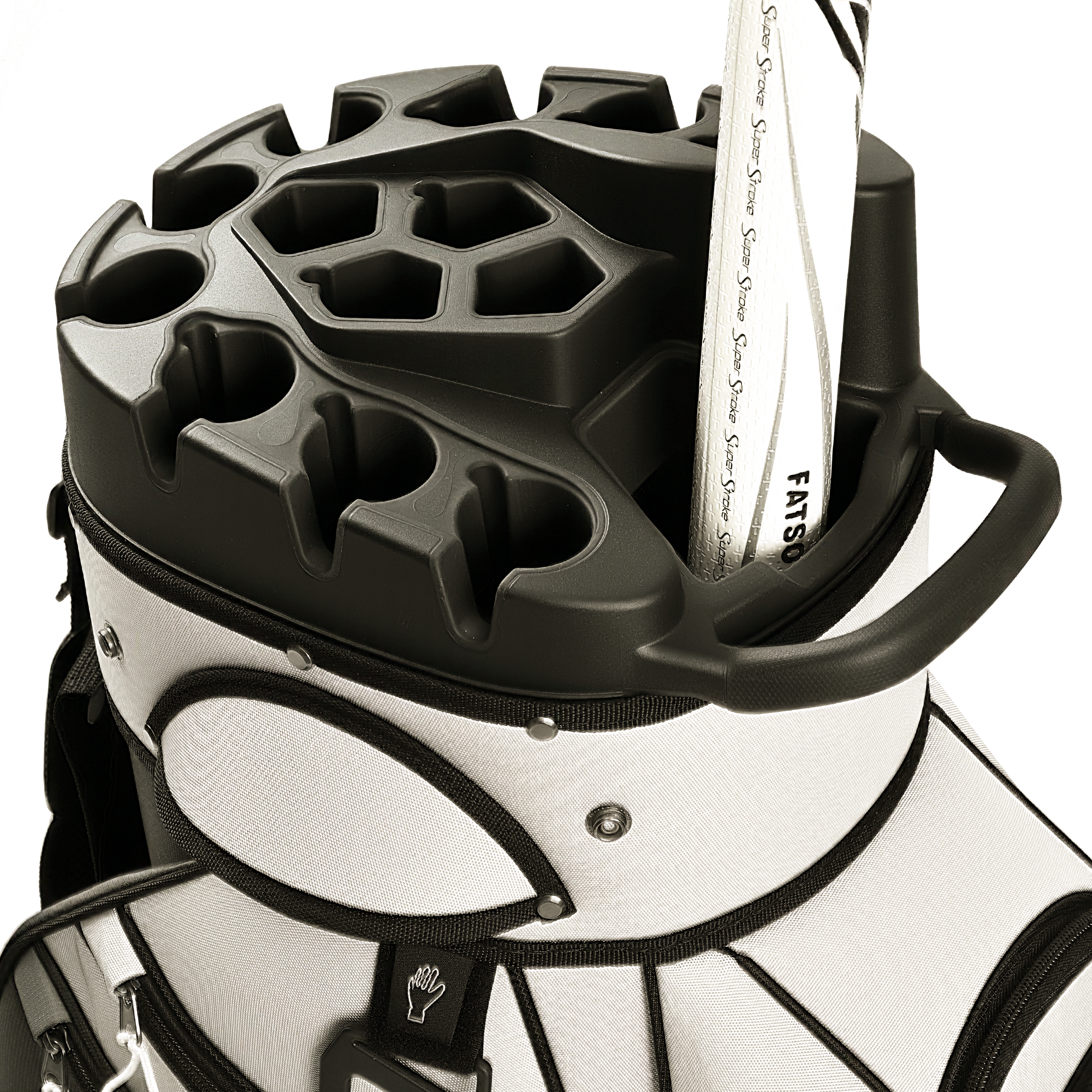 uniHimal S&T-LOCK 14-Way Golf Cart Bag Pro-Gray Green