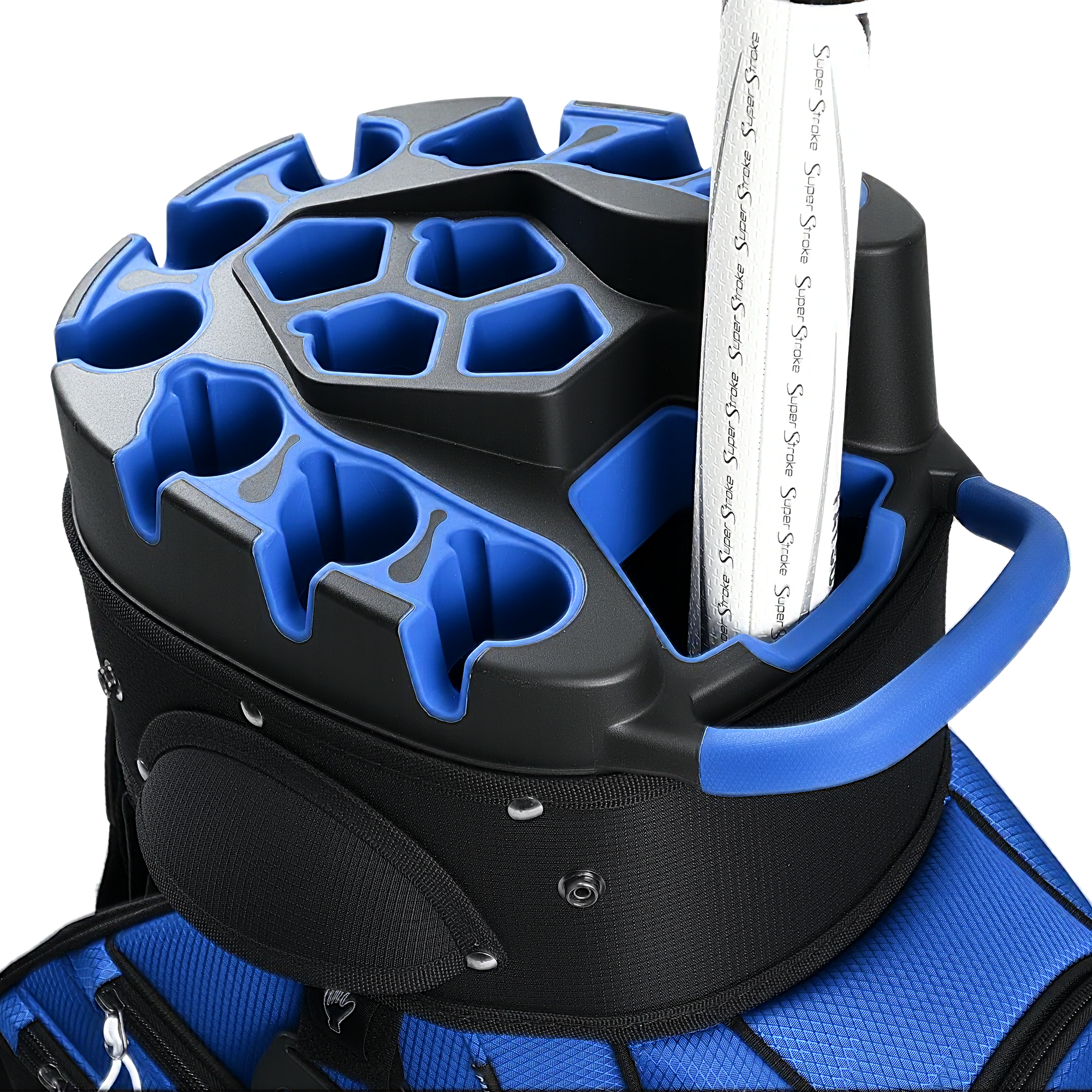 uniHimal S&T-LOCK 14 Way Golf Cart Bag Pro Blue