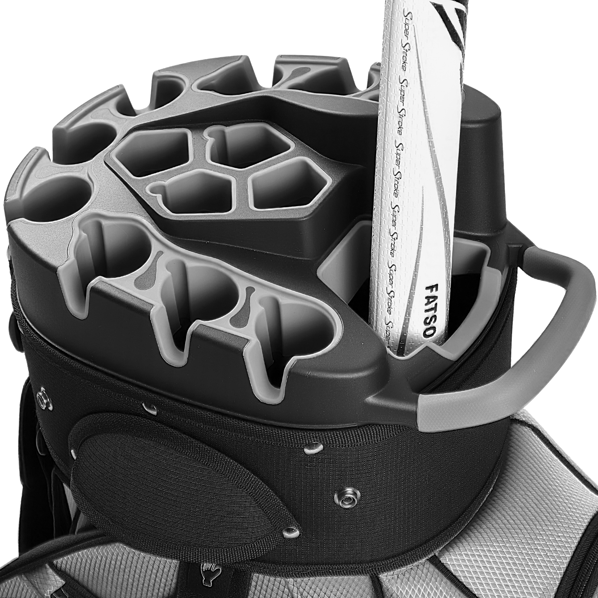uniHimal S&T-LOCK 14 Way Golf Cart Bag Pro Grey
