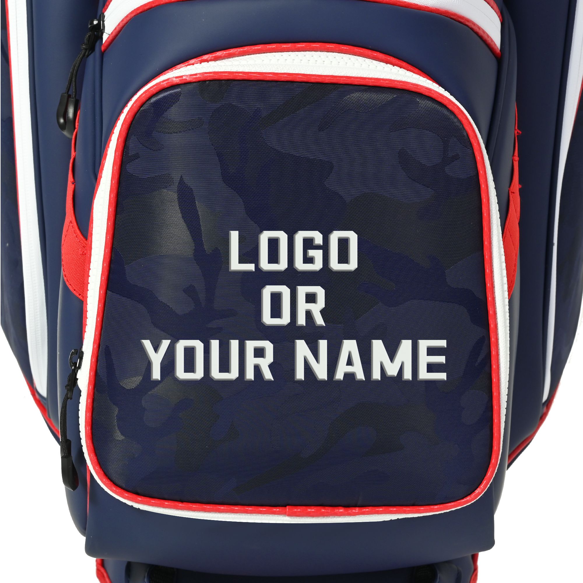 uniHimal 2025 Golf Cart Bag Luxury Synthetic Leather Camo 14 Way Padded Dividers-Blue