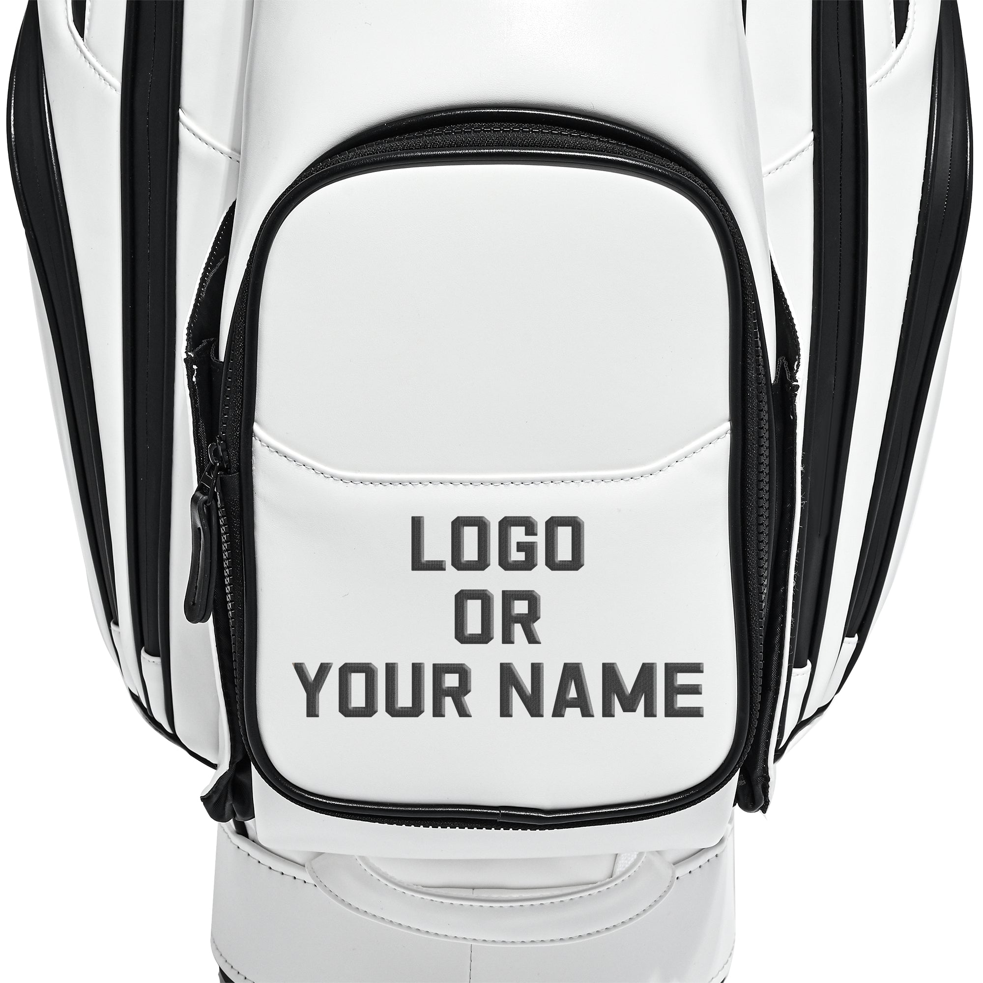 uniHimal S&T-LOCK 004 Luxury 14 Way Full Length Dividers Golf Quiet Synthetic Leather Cart Bag-White