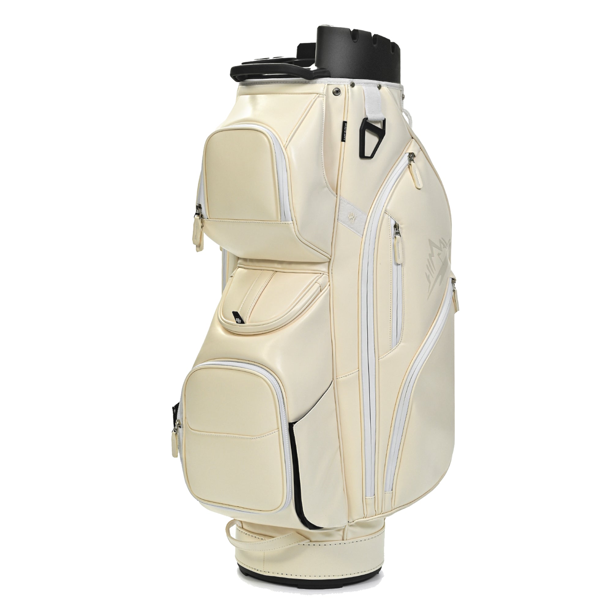 uniHimal T-LOCK 004 Luxury 15 Way Full Length Dividers Golf Quiet Synthetic Leather Cart Bag-Beige