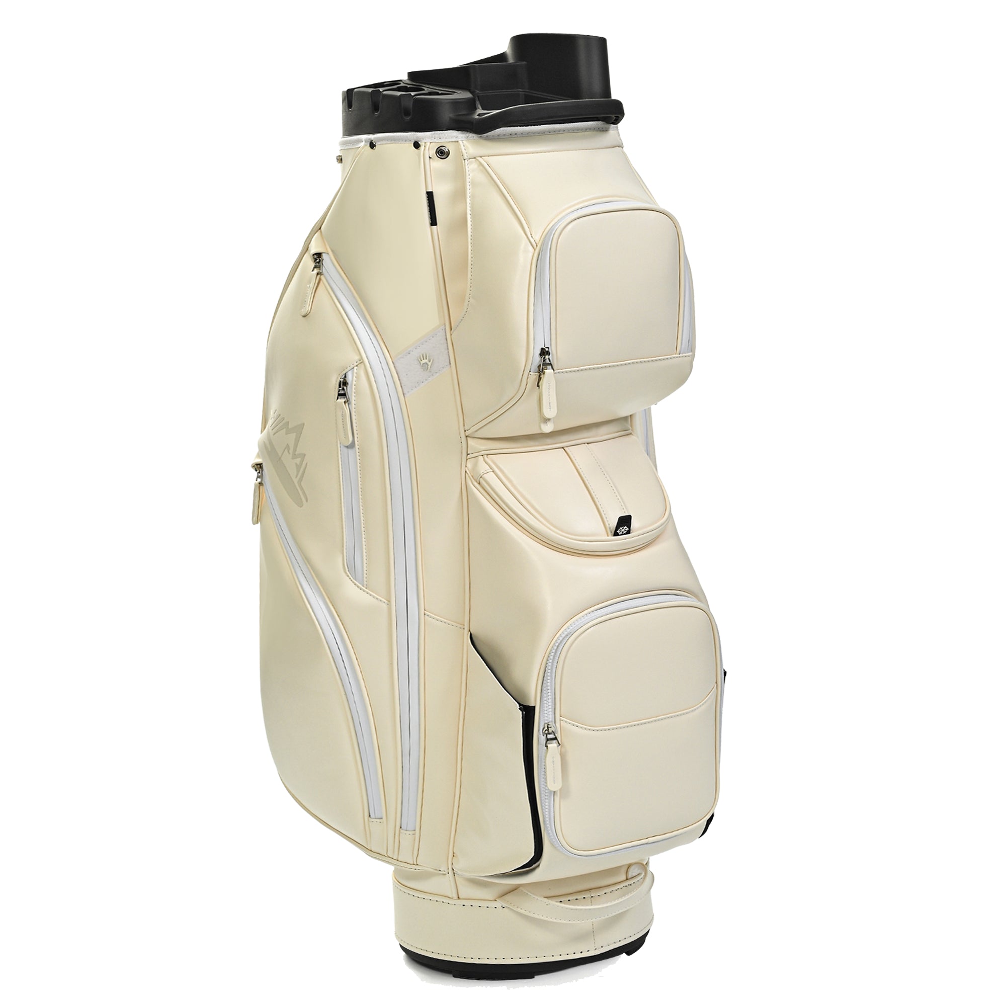 uniHimal T-LOCK 004 Luxury 15 Way Full Length Dividers Golf Quiet Synthetic Leather Cart Bag-Beige