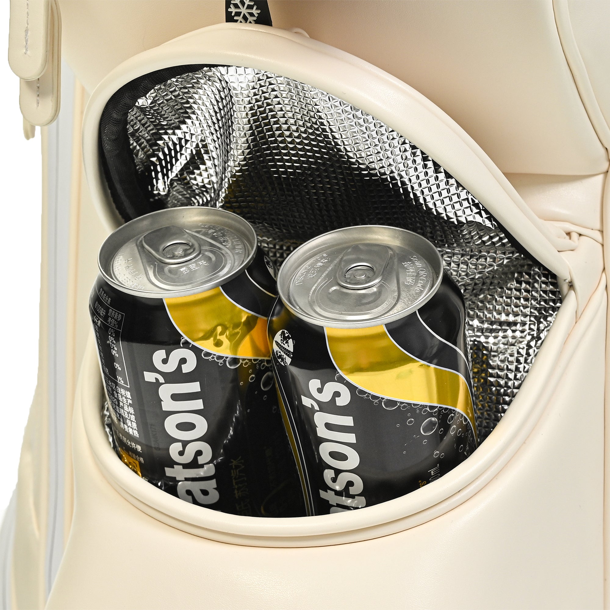 uniHimal T-LOCK 004 Luxury 15 Way Full Length Dividers Golf Quiet Synthetic Leather Cart Bag-Beige