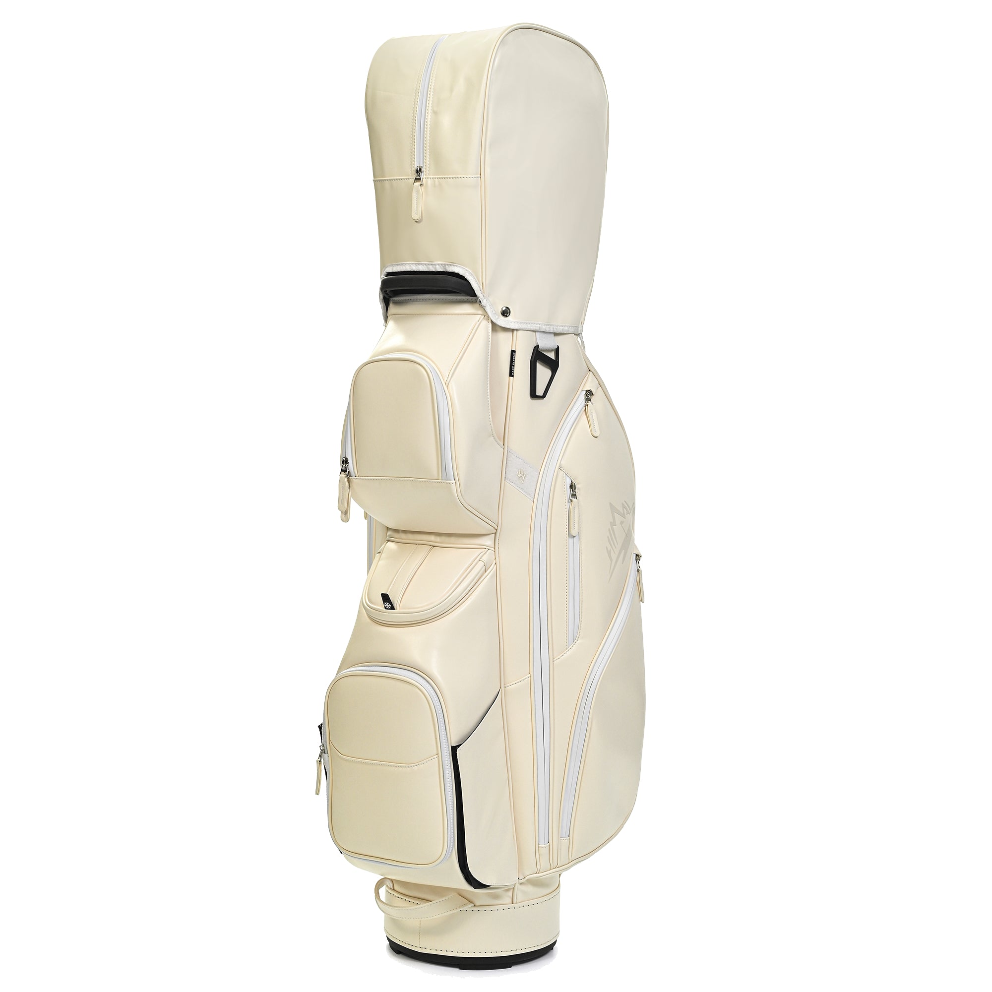 uniHimal T-LOCK 004 Luxury 15 Way Full Length Dividers Golf Quiet Synthetic Leather Cart Bag-Beige