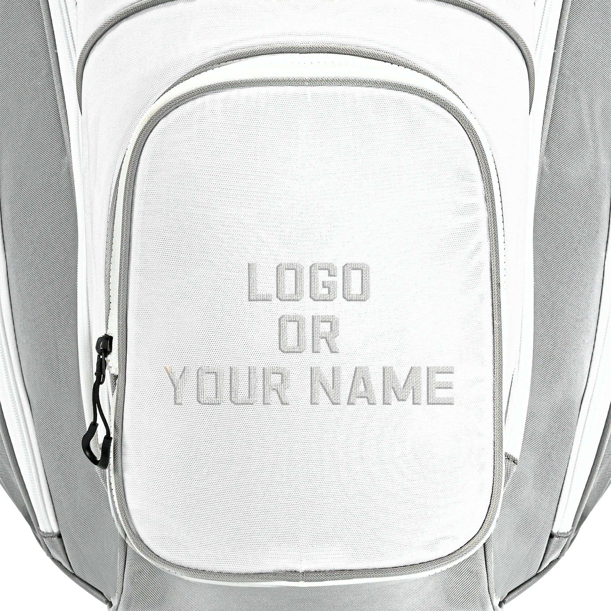 uniHimal Silence 003 Quiet Soundless 14-Way Golf Cart Bag Fits Oversized Grips Gray / White