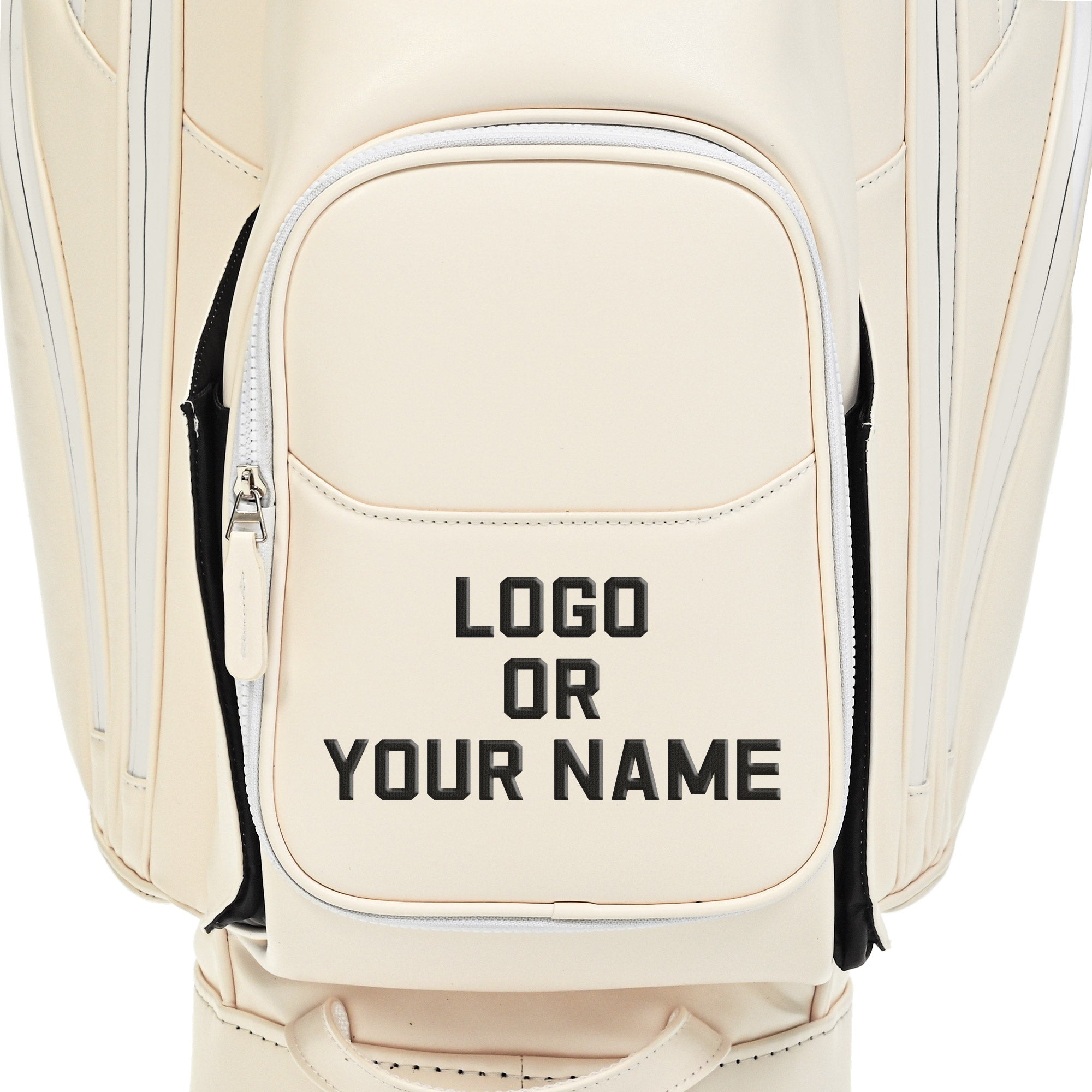 uniHimal S&T-LOCK 004 Luxury 14 Way Full Length Dividers Golf Quiet Synthetic Leather Cart Bag-Beige