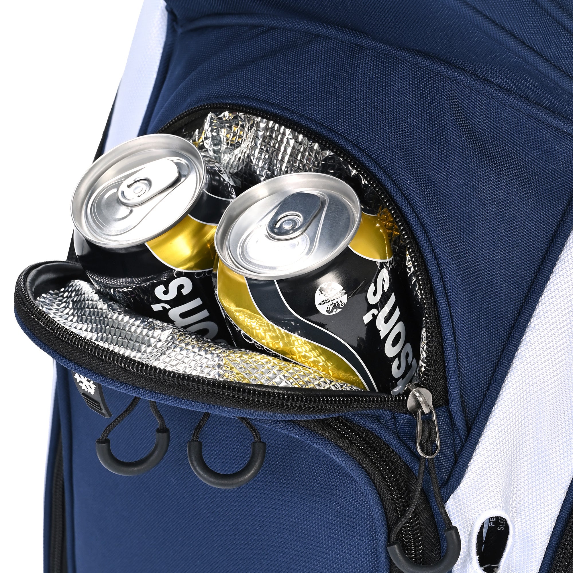 Quiet and Anti-collision 14 Way Golf Cart Bag-Blue Red