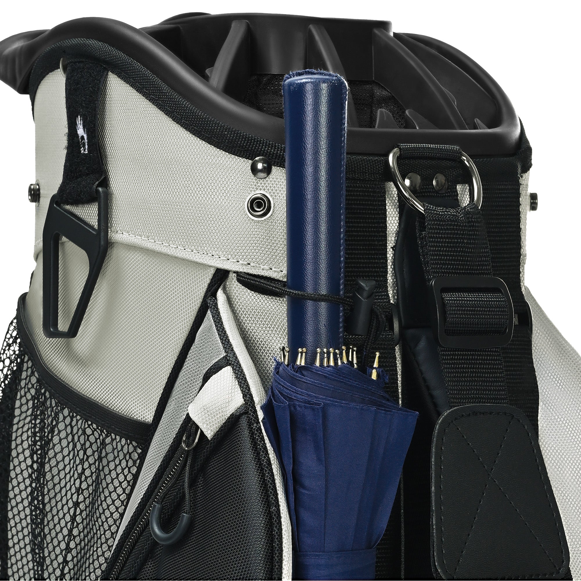 Quiet and Anti-collision 14 Way Golf Cart Bag-Gray
