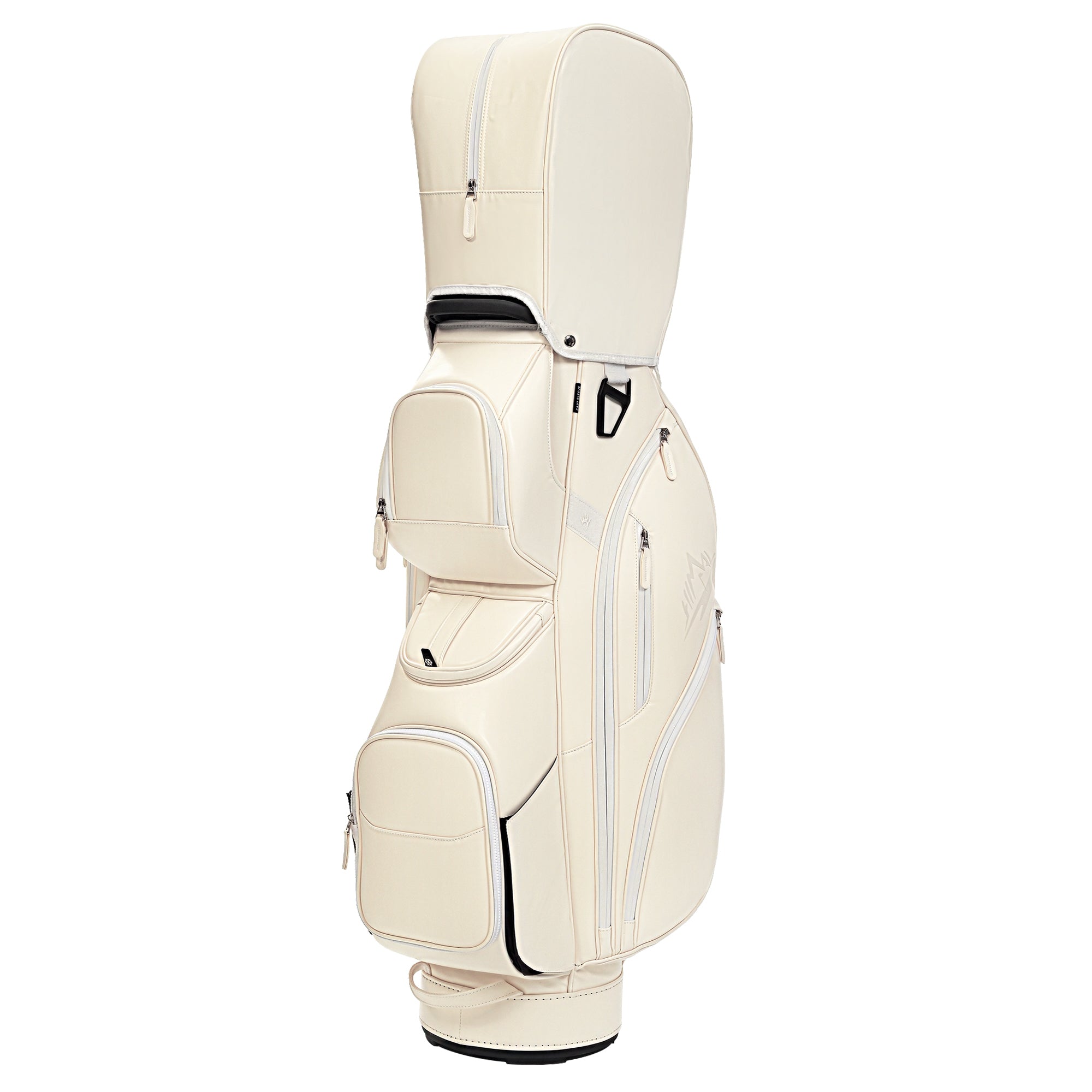 uniHimal S&T-LOCK 004 Luxury 14 Way Full Length Dividers Golf Quiet Synthetic Leather Cart Bag-Beige