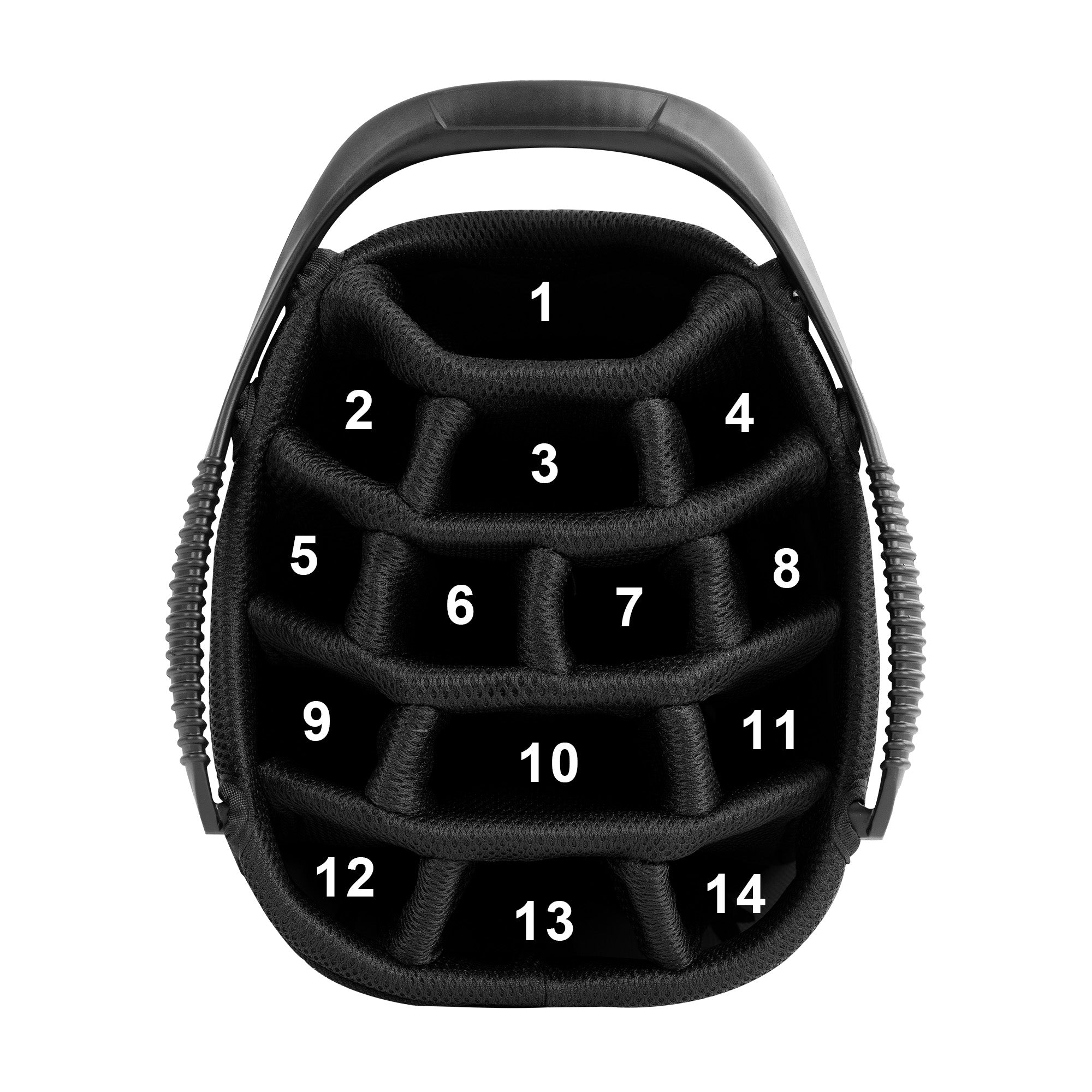 14-Way Golf Cart Bag with Organizer Divider-Navy Blue
