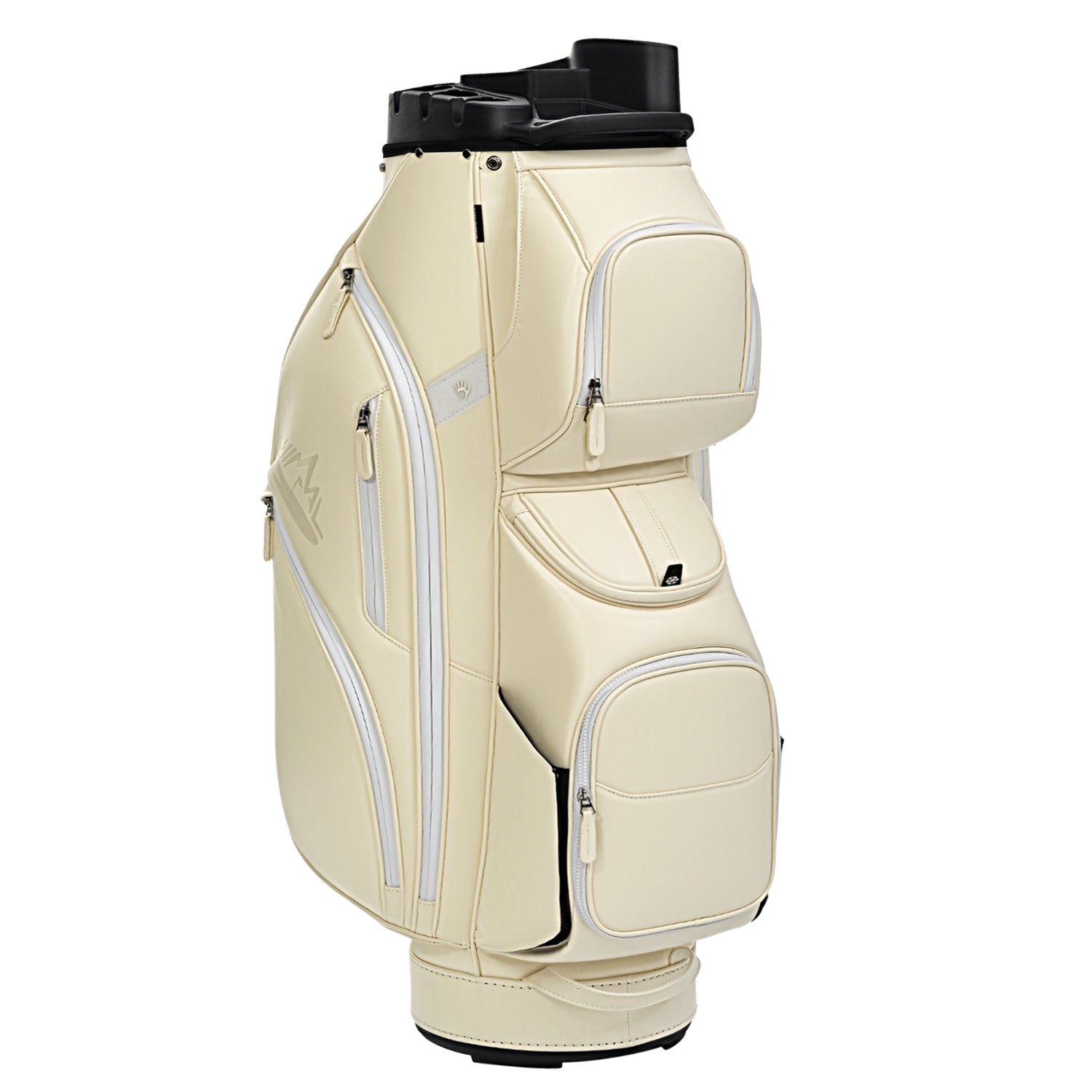 uniHimal S&T-LOCK 004 Luxury 14 Way Full Length Dividers Golf Quiet Synthetic Leather Cart Bag-Beige