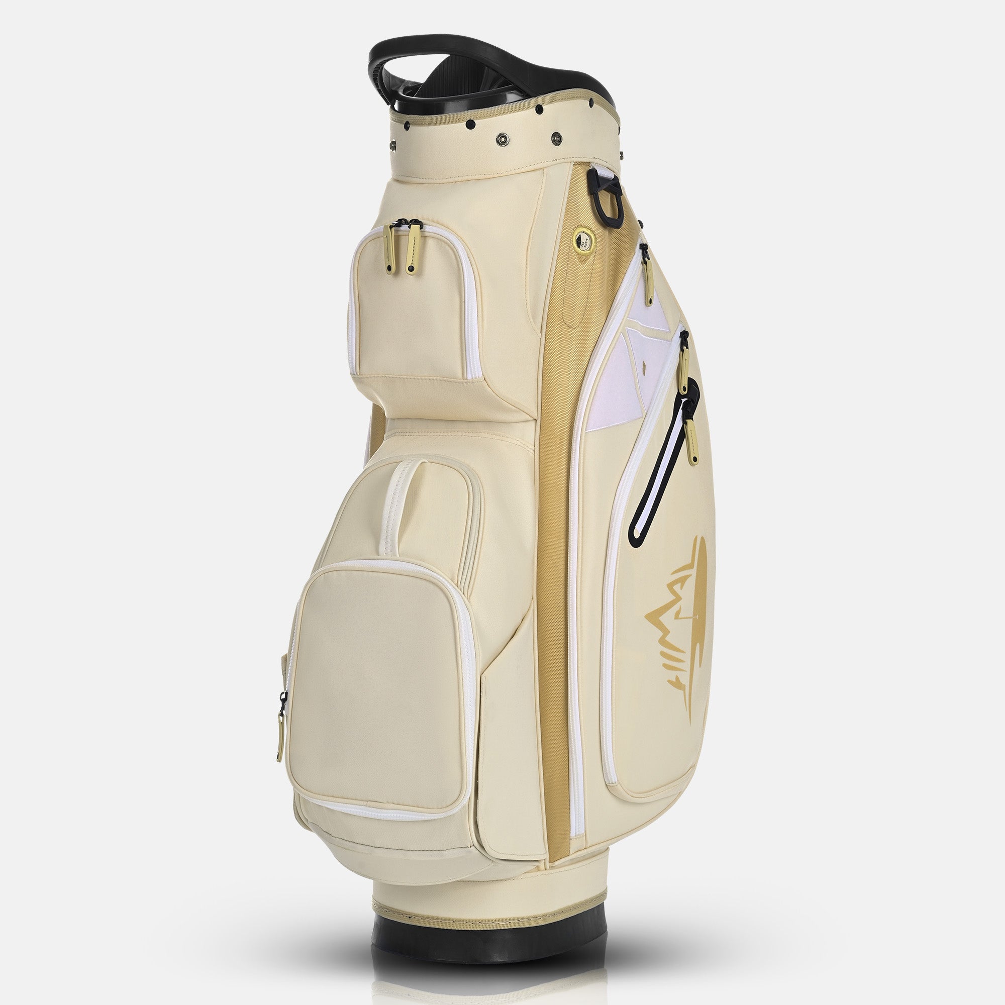 Quiet and Anti-collision 15 Way Golf Cart Bag-Beige