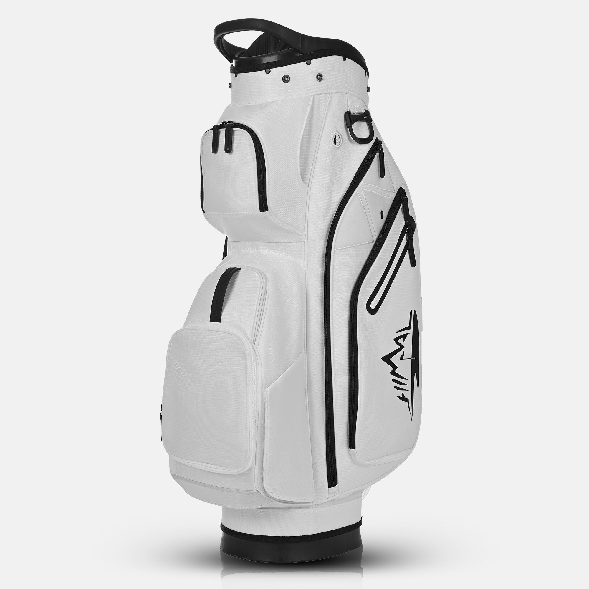 Quiet and Anti-collision 15 Way Golf Cart Bag-White