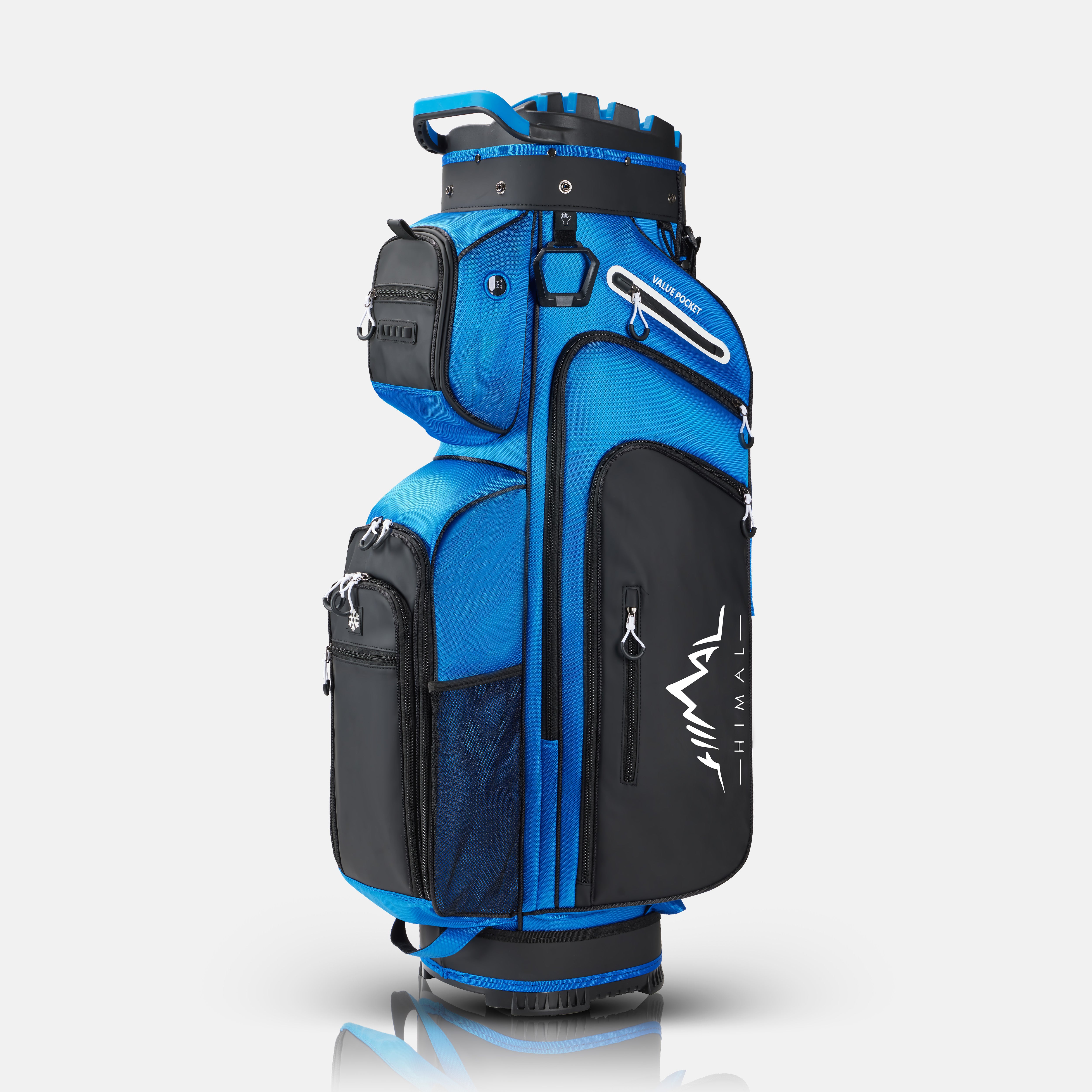 15-Way Full-Length Divider Golf Cart Bag-Blue