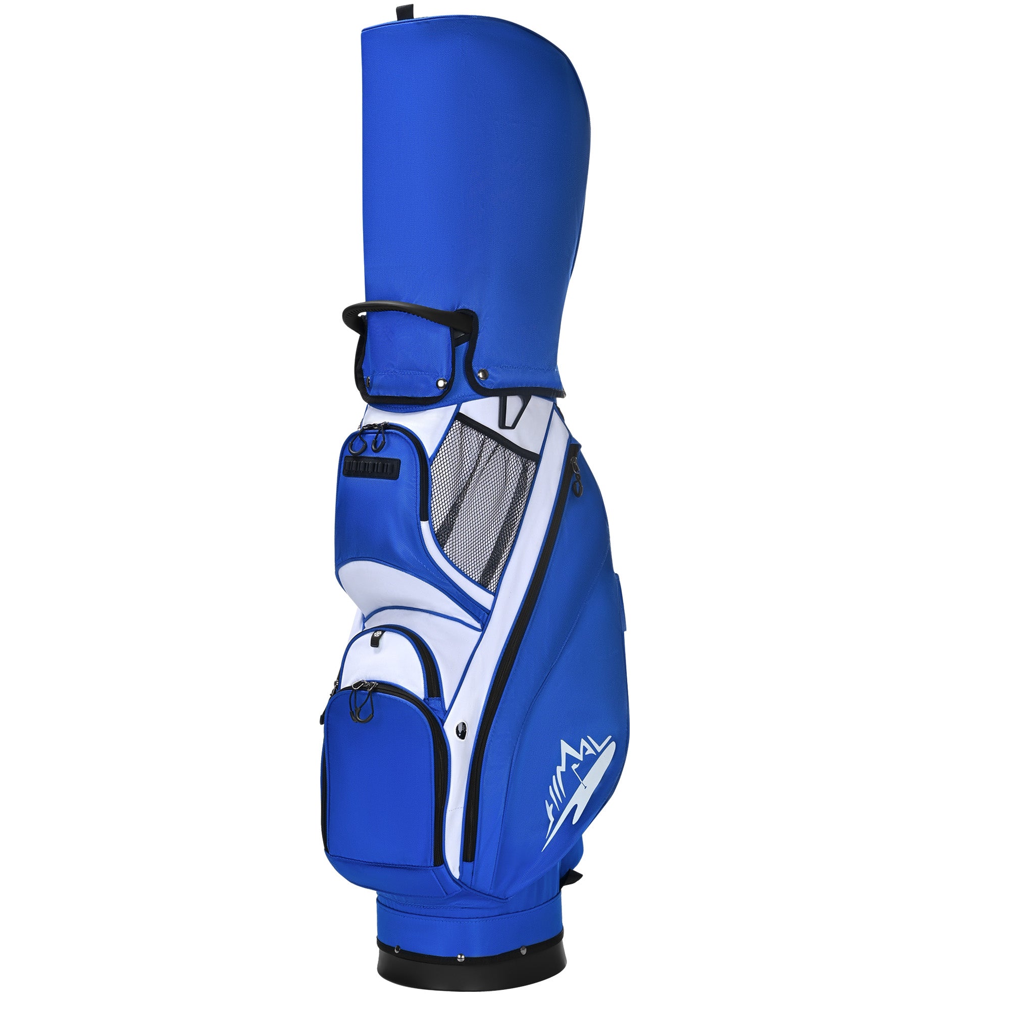 Quiet and Anti-collision 14 Way Golf Cart Bag-Blue White