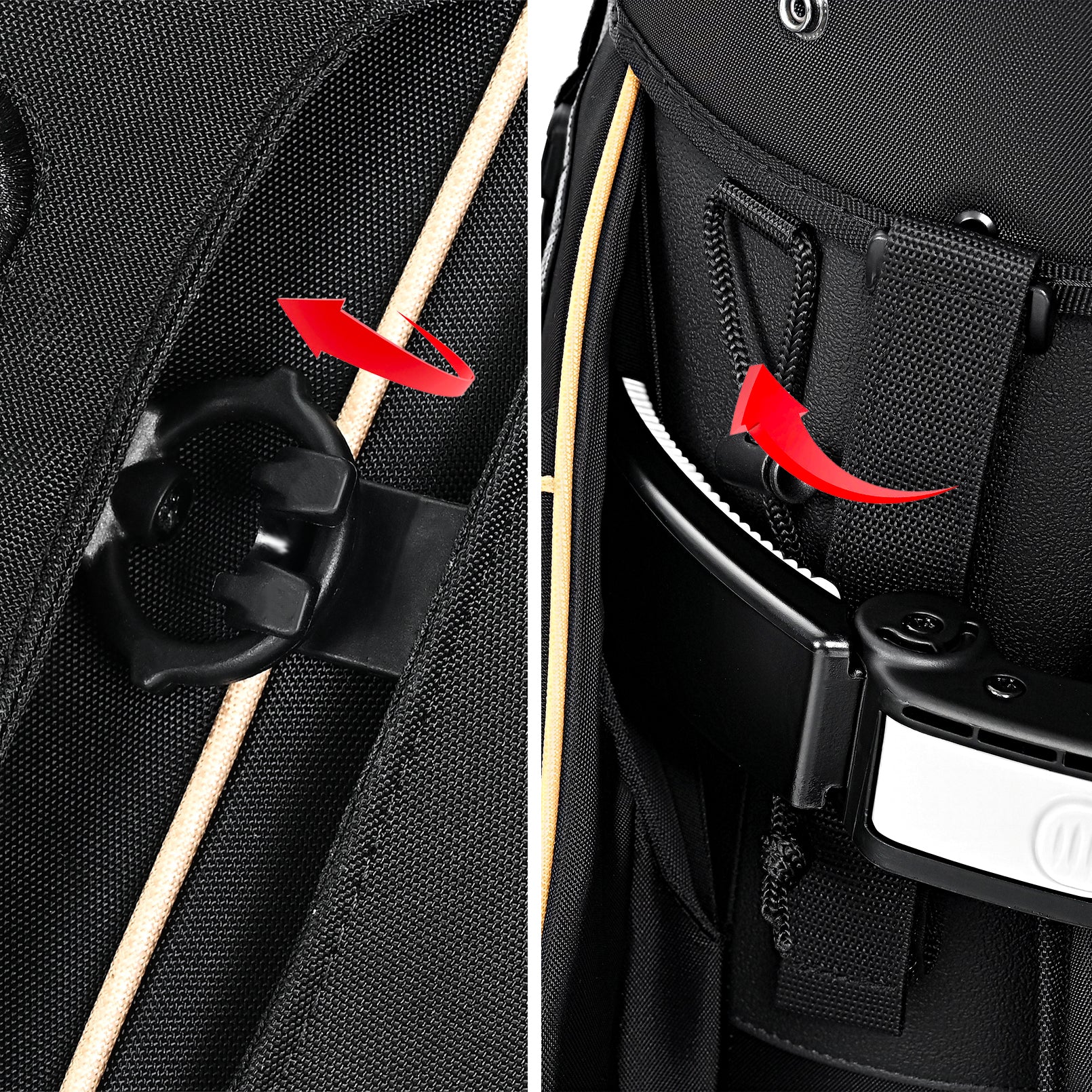 uniHimal Silence 003 Quiet Soundless 14-Way Golf Cart Bag Fits Oversized Grips / Black