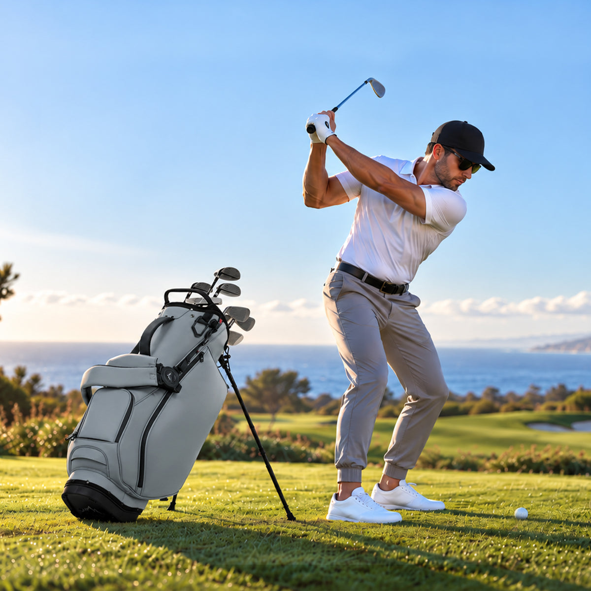 Premier Leather Golf Stand Bag