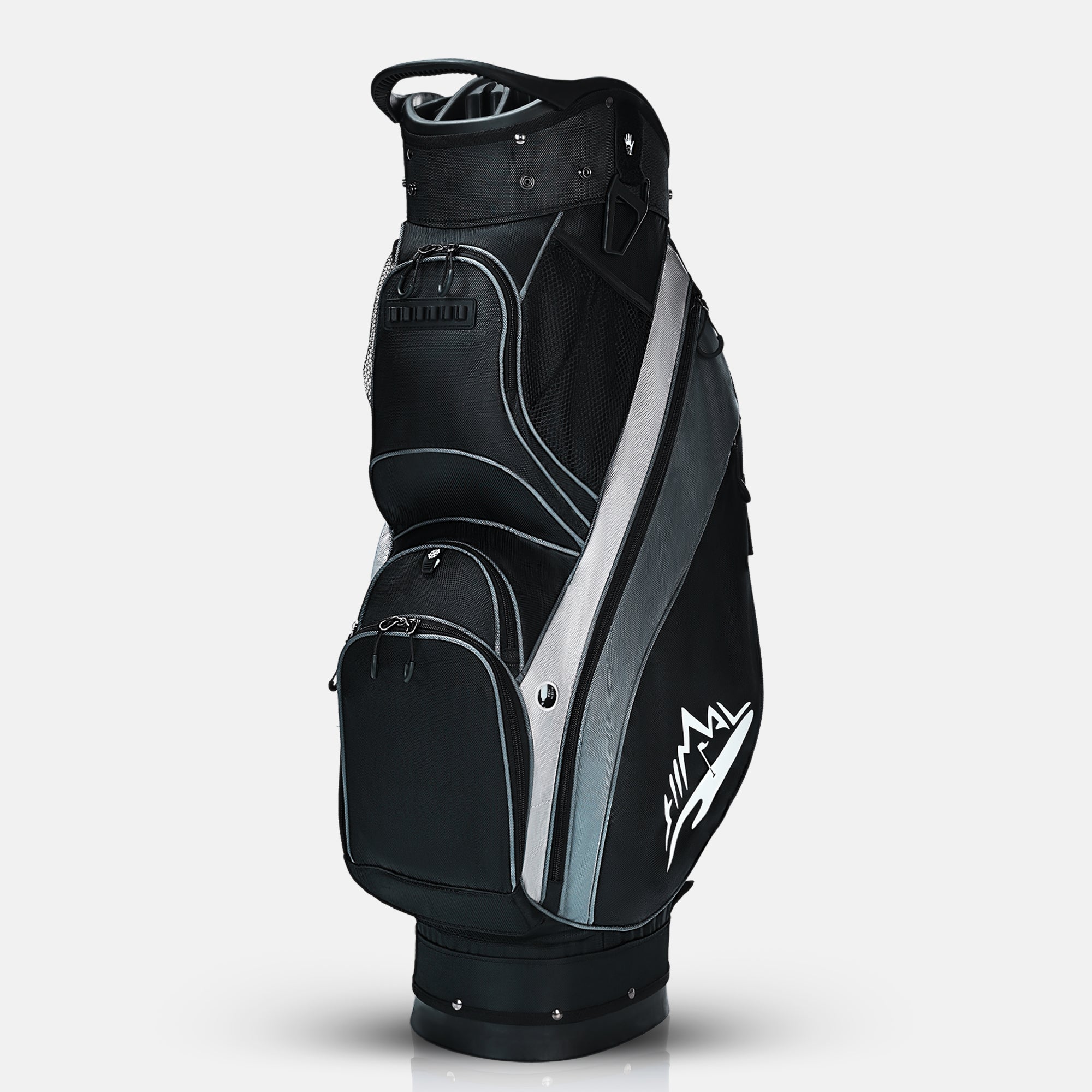 Quiet and Anti-collision 14 Way Golf Cart Bag-Black