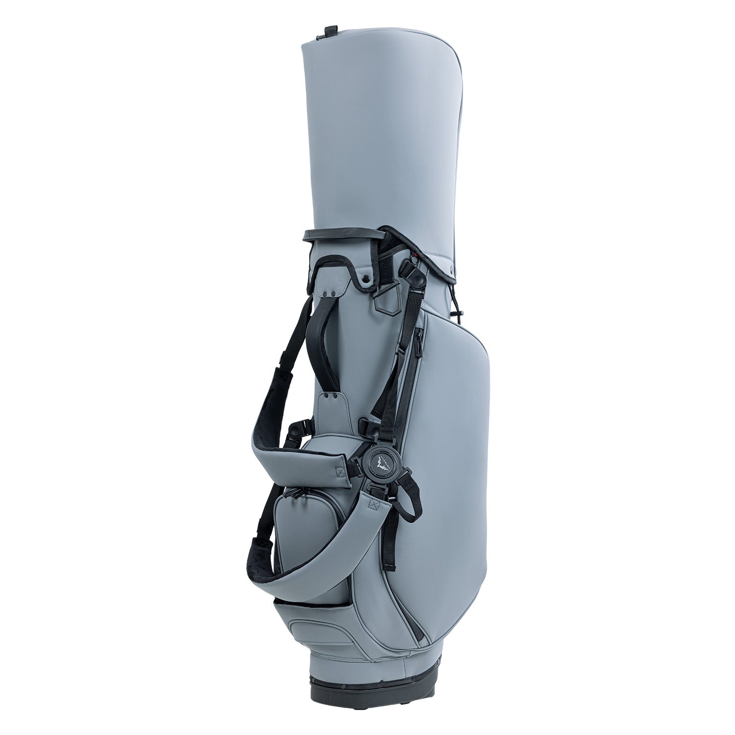 14 Way Premium Leather Golf Stand Club Bag-Grey