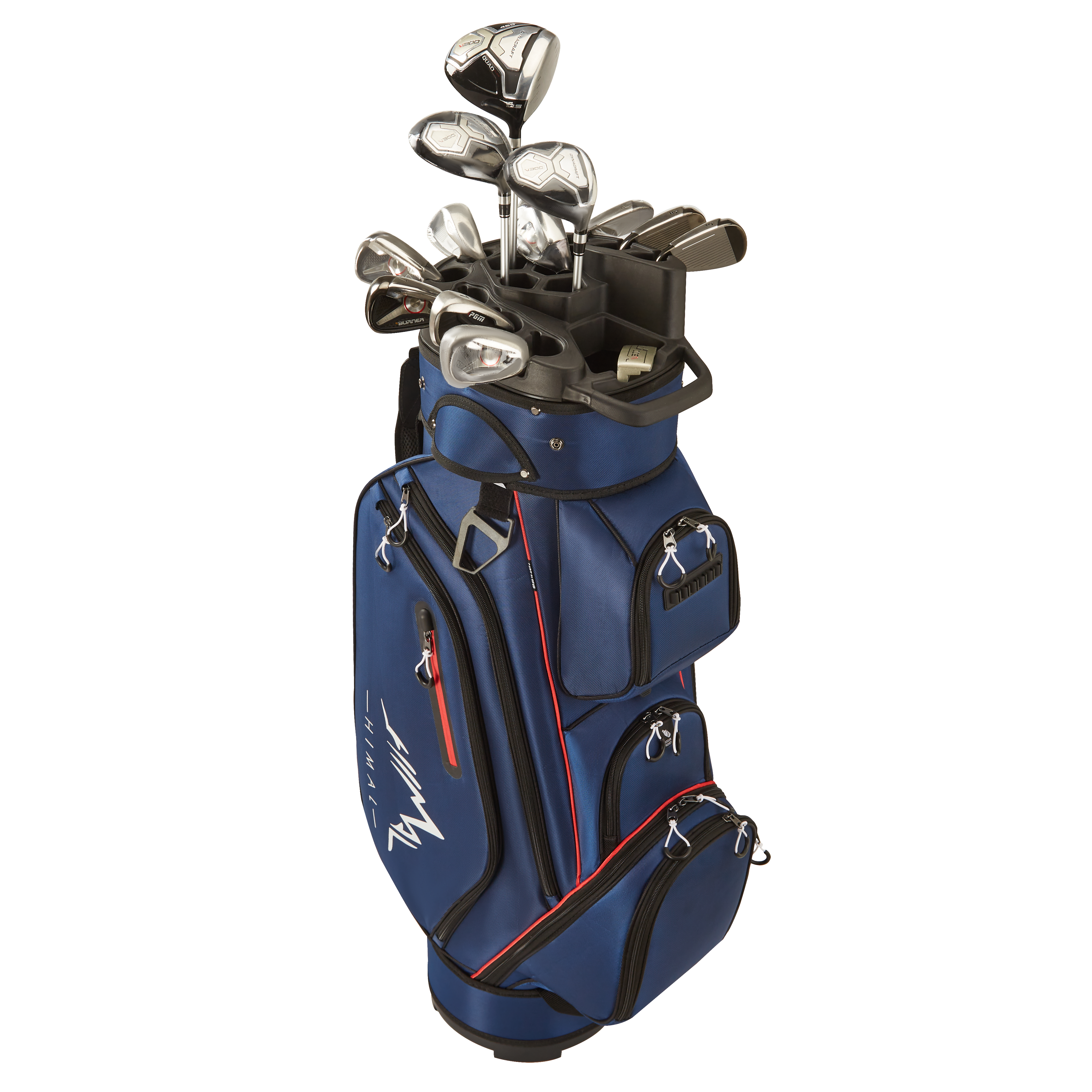14-Way Golf Cart Bag Pro-Navy Blue
