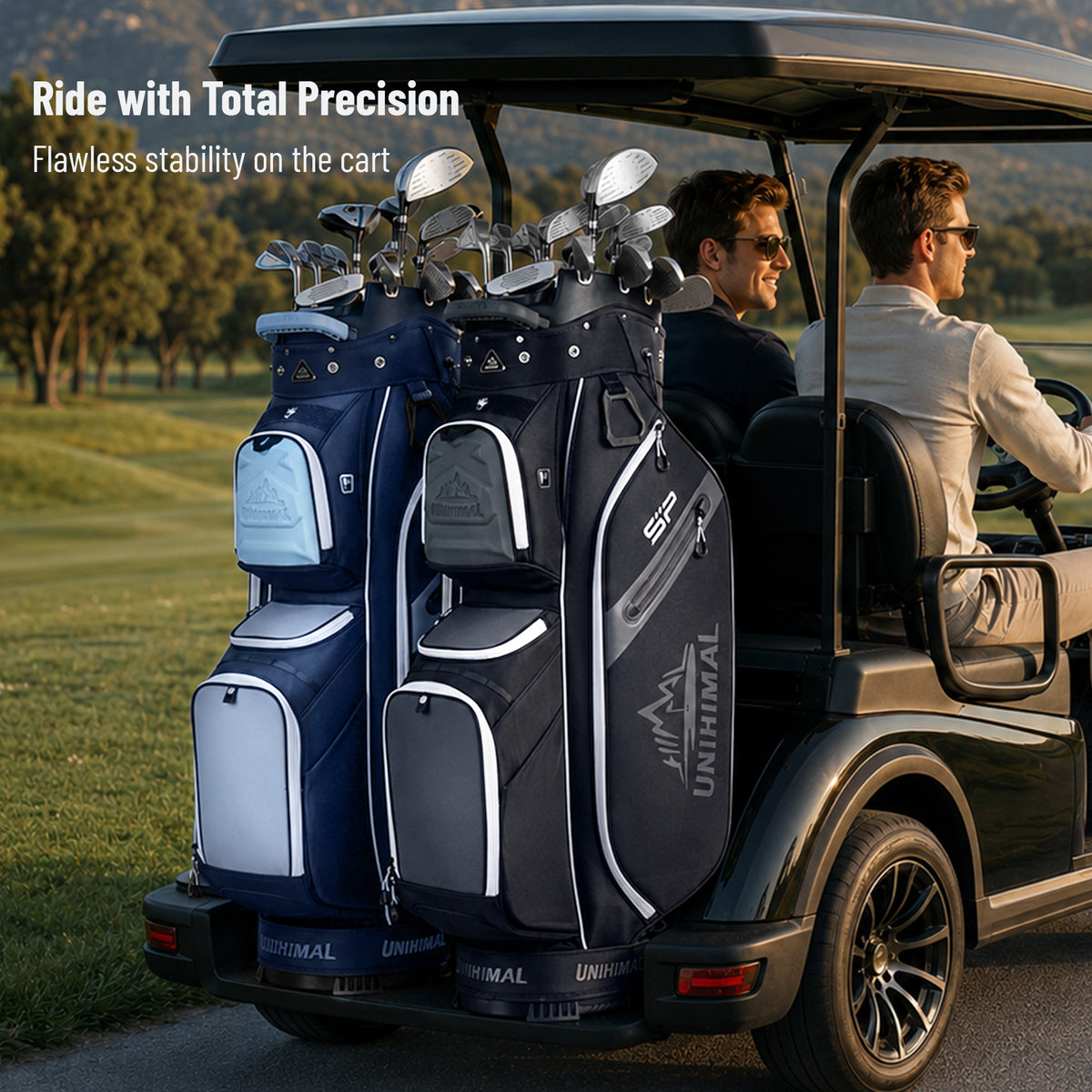 uniHimal StablePoint Golf Cart Bag with 14-Way Full-Length Divider Top